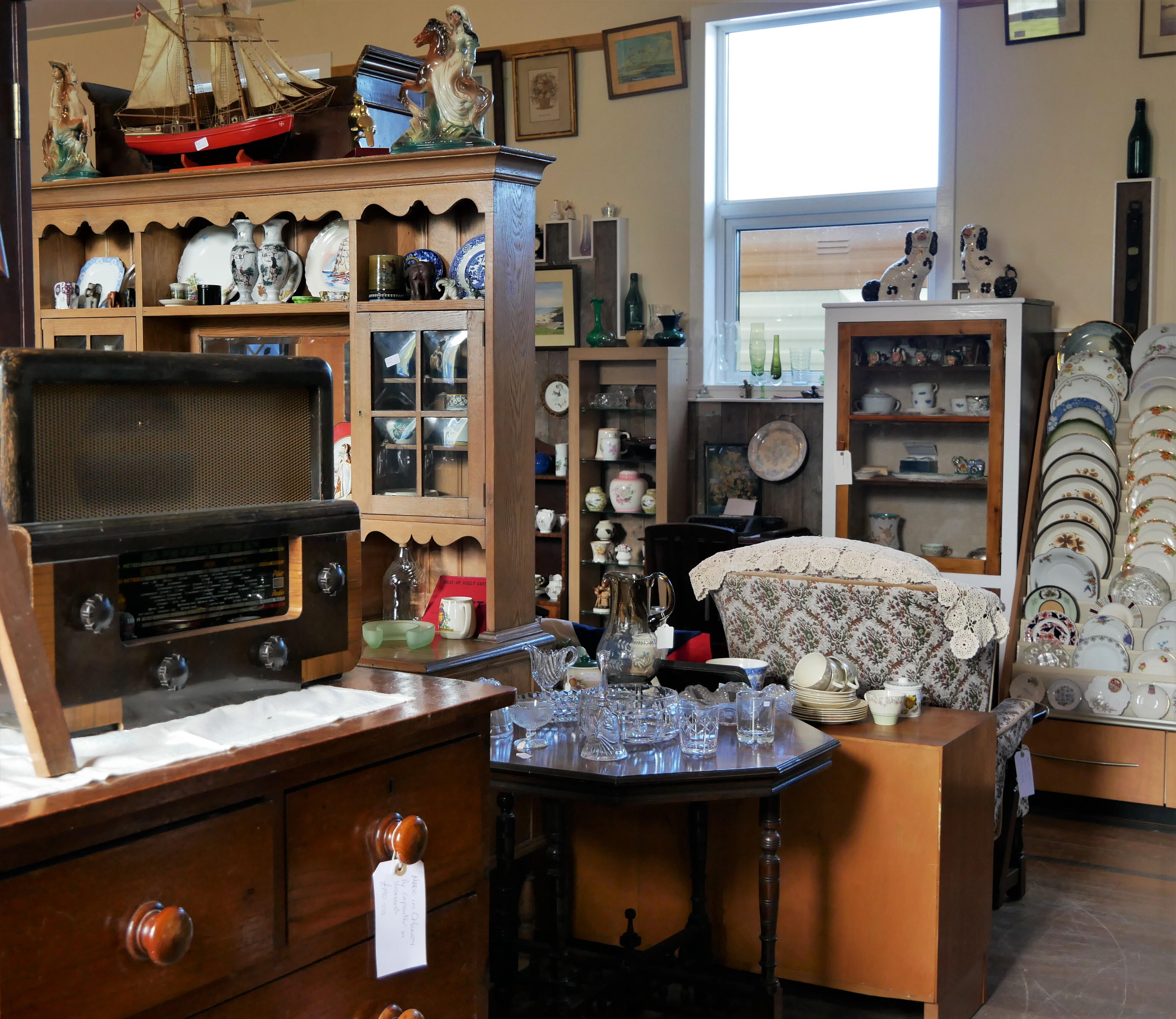More treasures Alec Harding's wonderful antique shop, Birsay, Orkney Islands, Scotland. More about Orkney folk on www.Orkneyology.com
