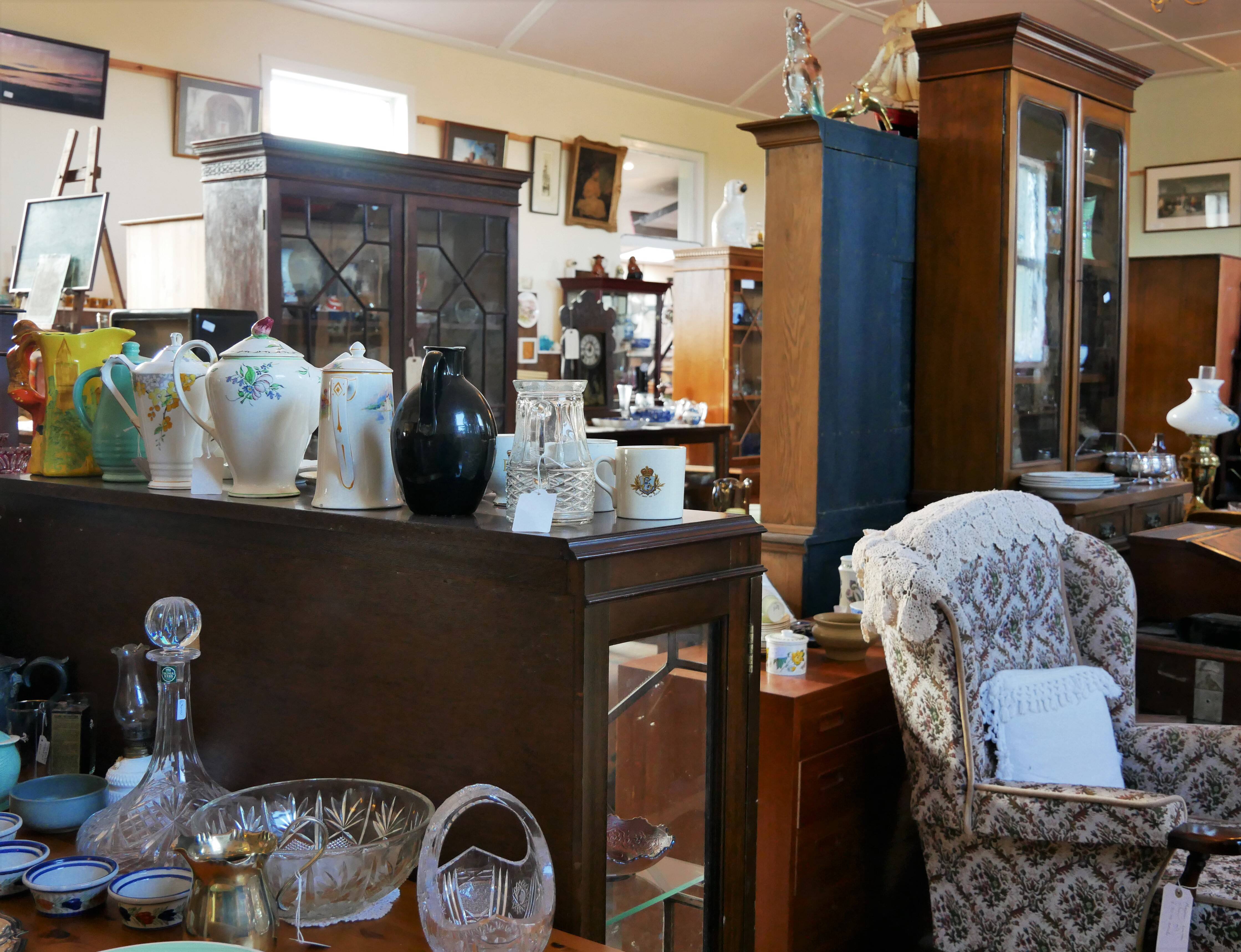 More treasures! Alec Harding's wonderful antique shop, Birsay, Orkney Islands, Scotland. More about Orkney folk on www.Orkneyology.com