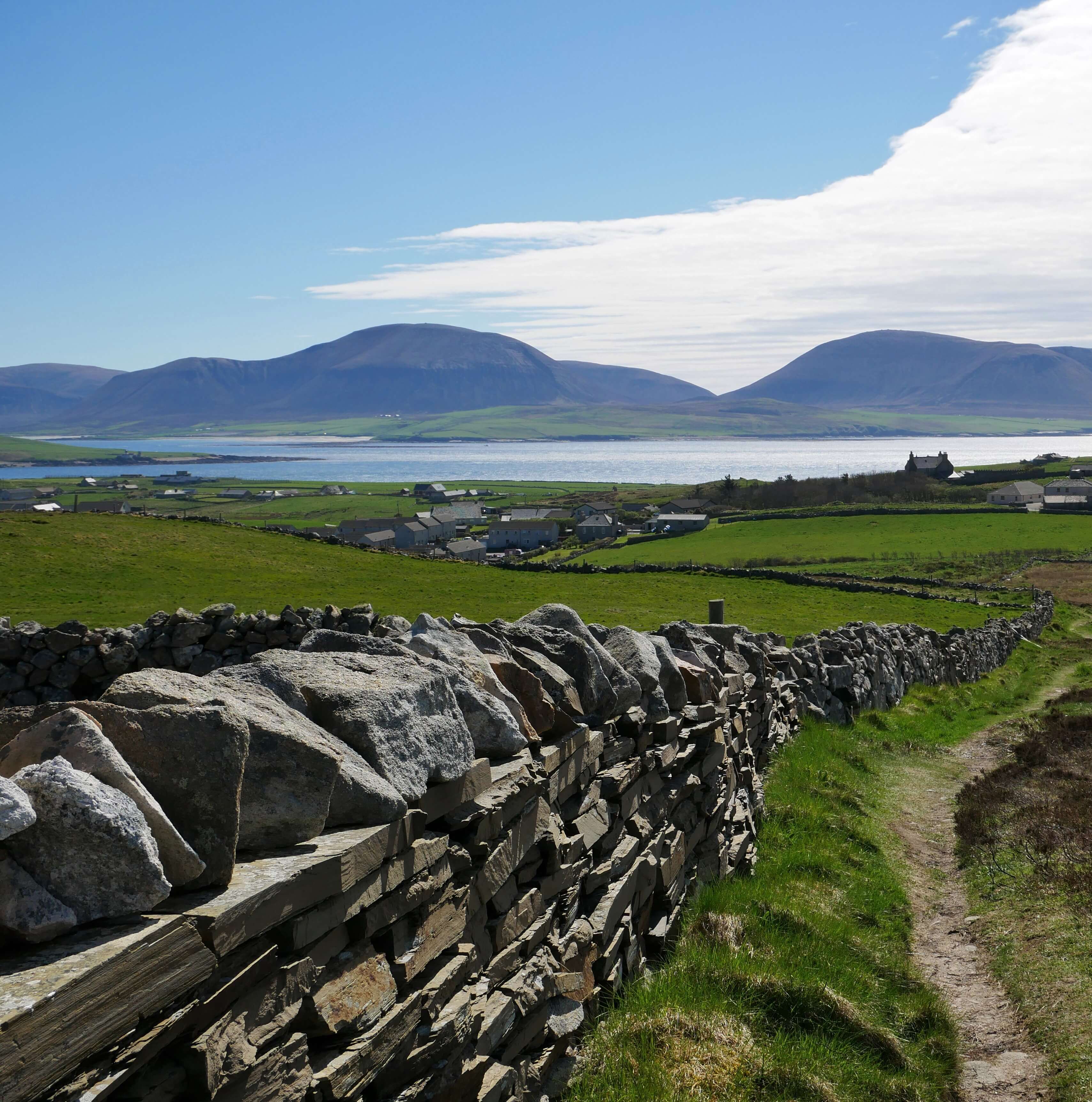 View of the Hoy Hills from Brinkie's Brae, Stromness, Orkney