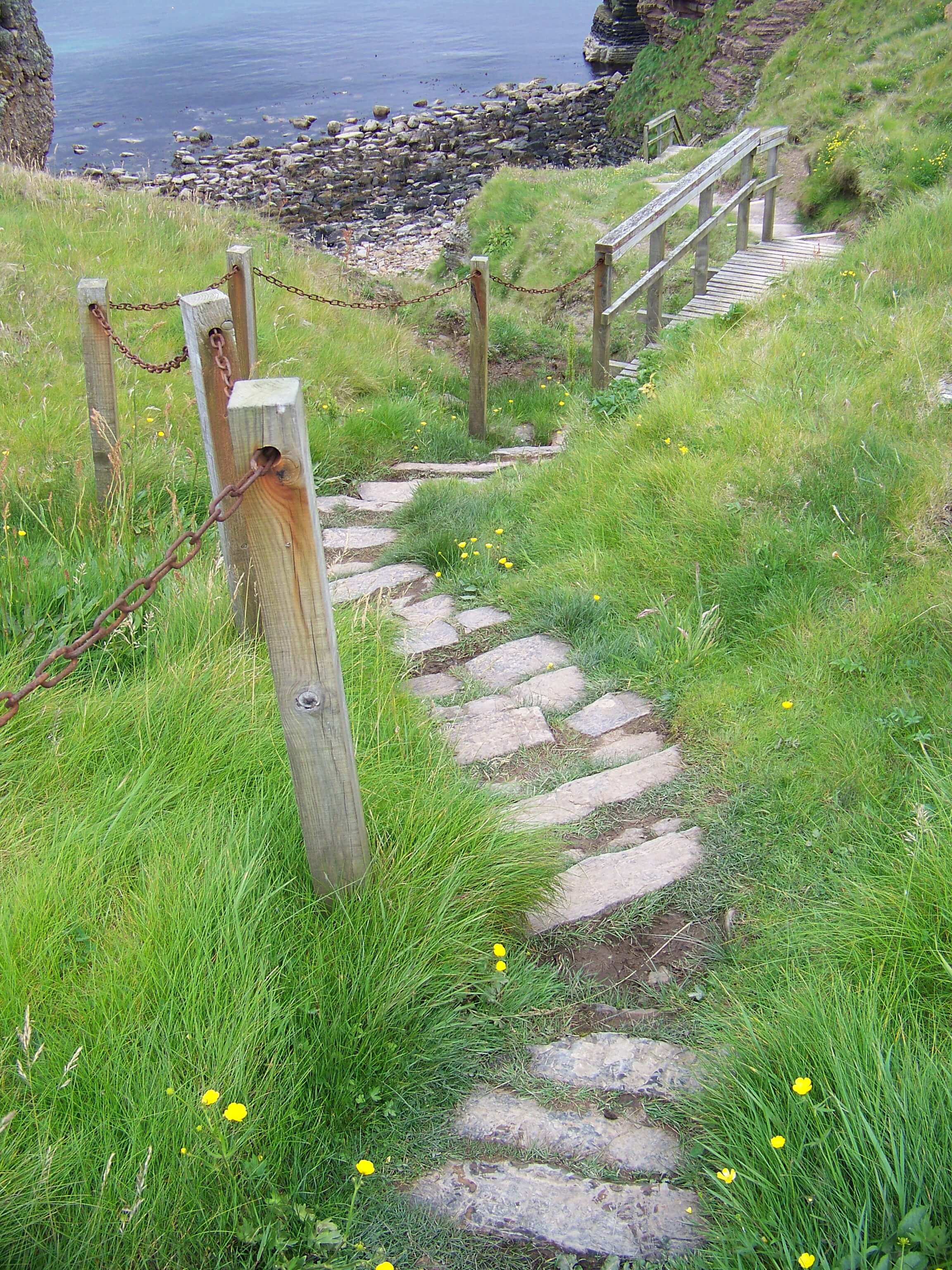 Brough of Deerness path, Orkney mainland, Orkney Islands, Scotland