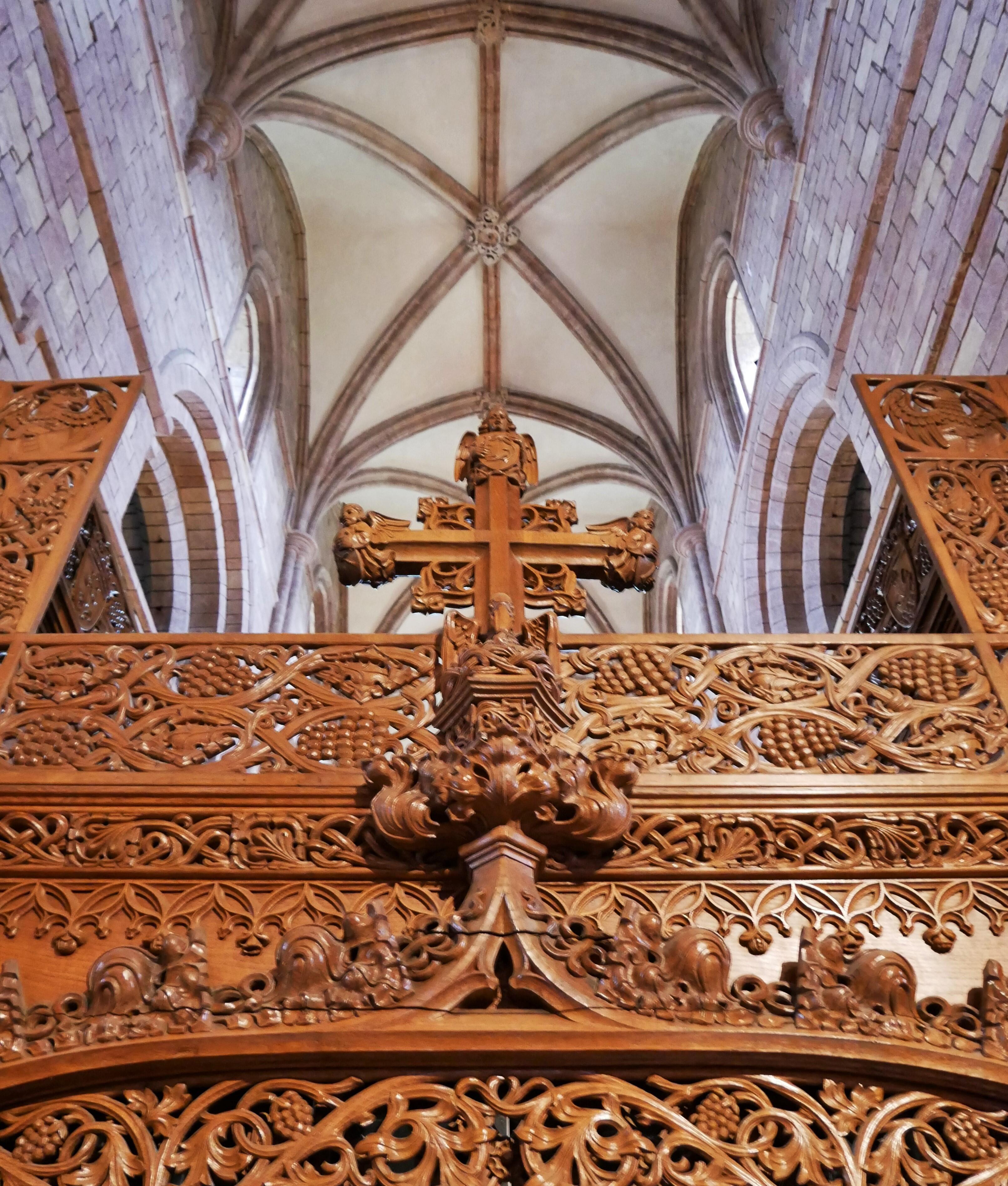 Inspiring beauty is everywhere Wooden cross in a Viking-built, 12th-century cathedral - Kirkwall, Orkney Islands, Scotland, UK