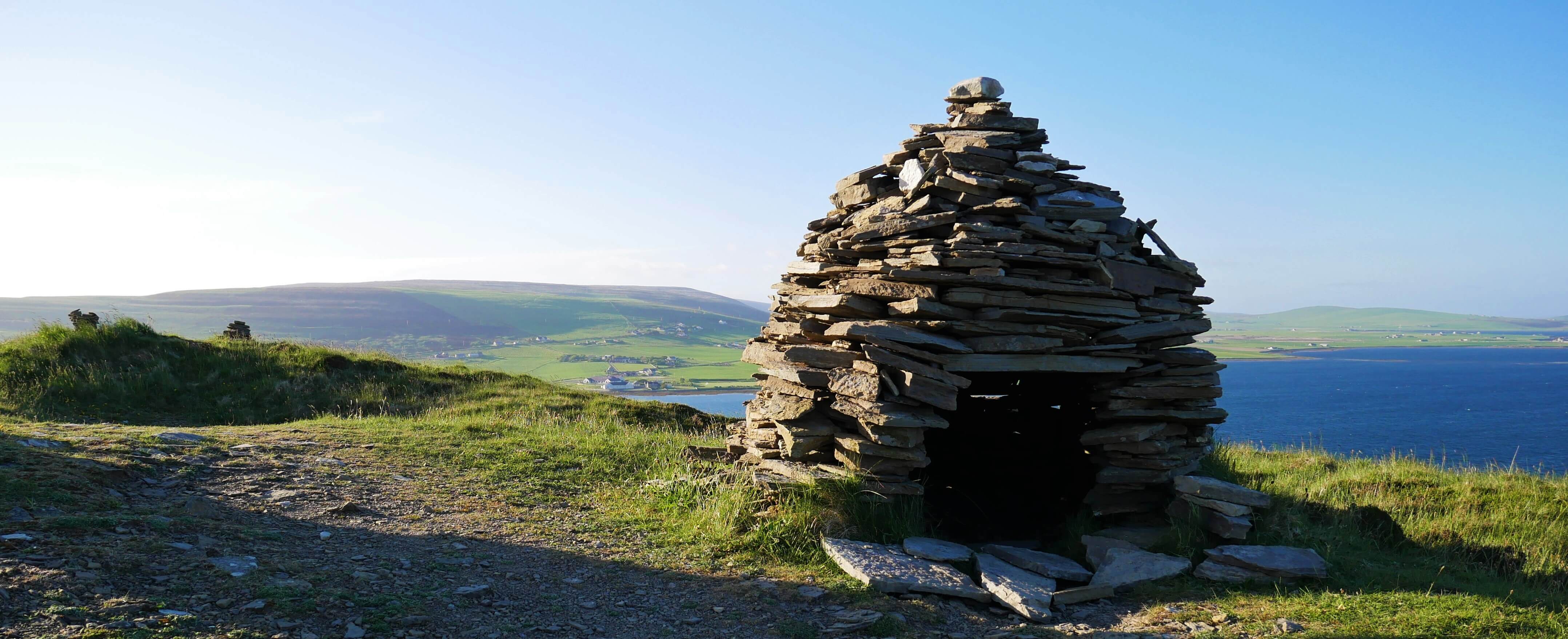 A modern hermit's hut, Finstown, Orkney, Scotland