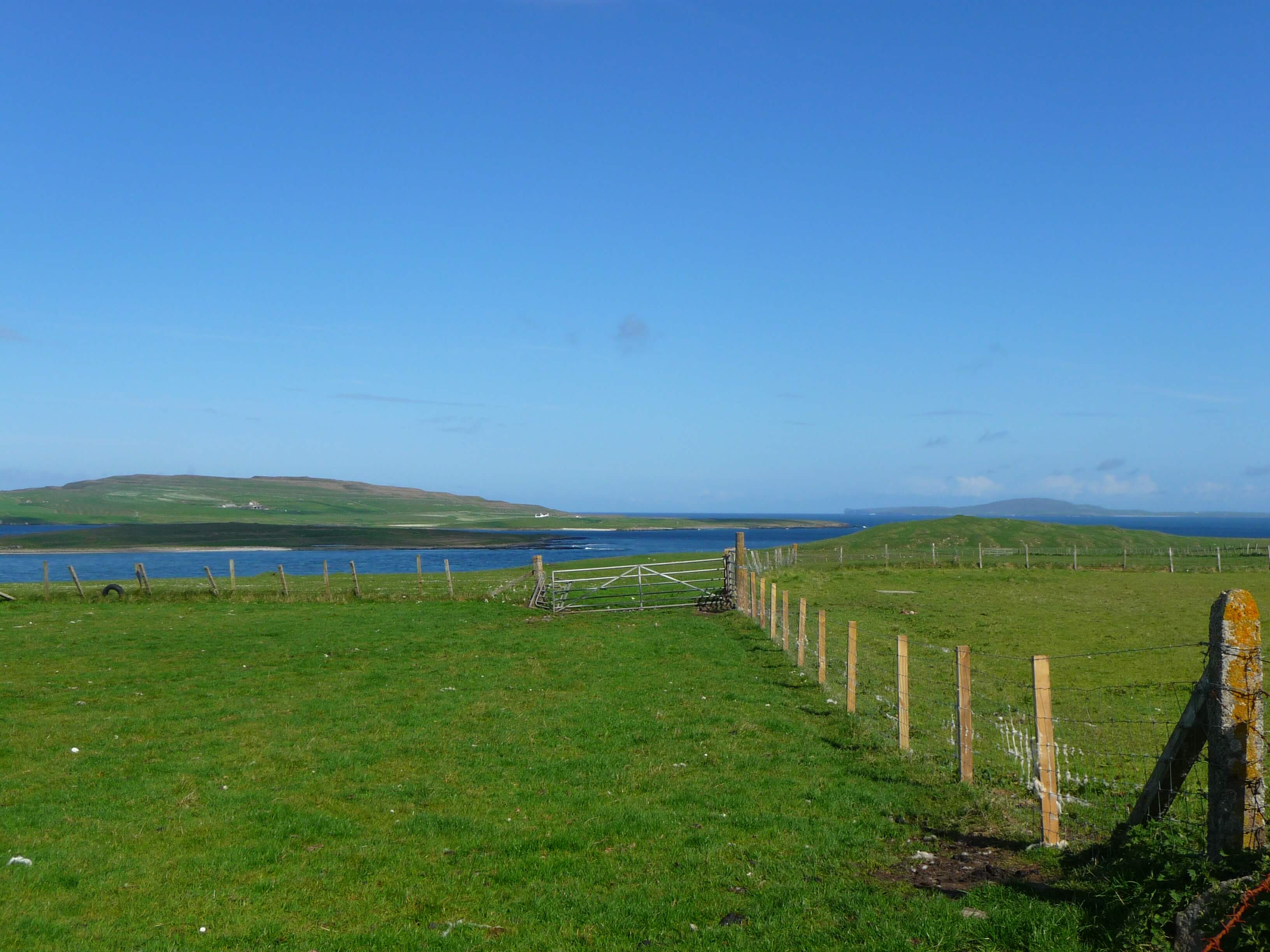 View from Egilsay, Orkney Islands, Scotland, UK