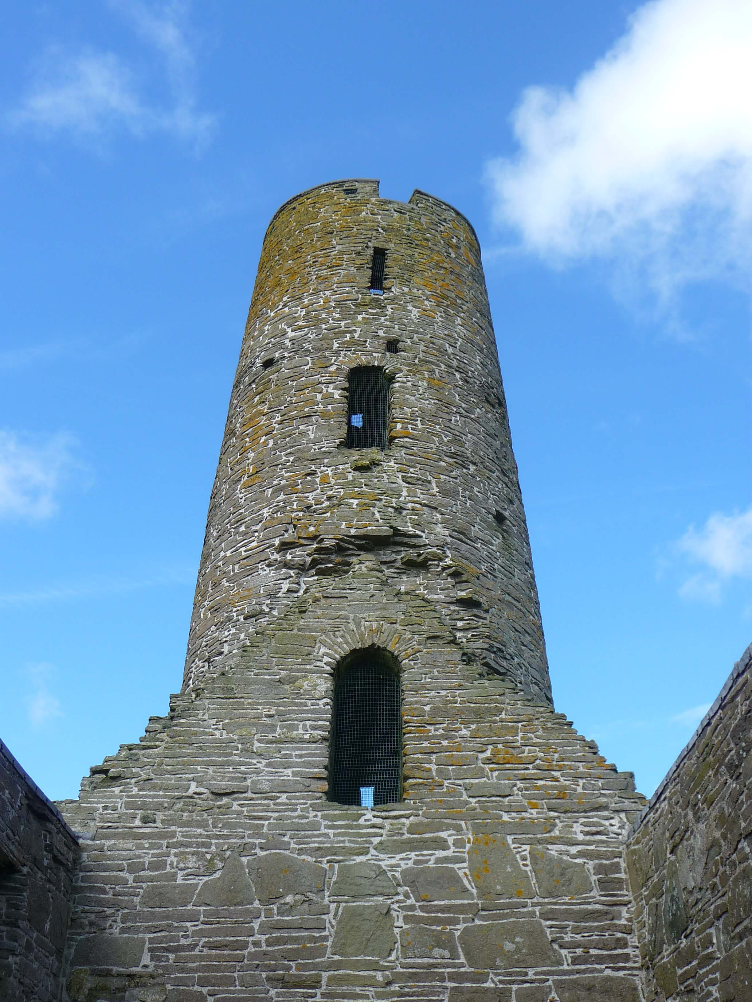 St Magnus Kirk tower, island of Egilsay, Orkney Islands, Scotland, UK
