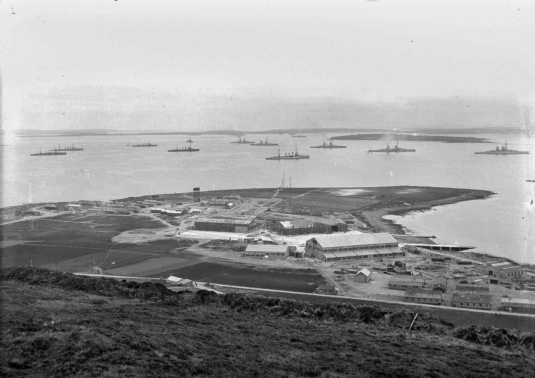 German High Seas Fleet in Orkney Islands' Scapa Flow - photo by Tom Kent