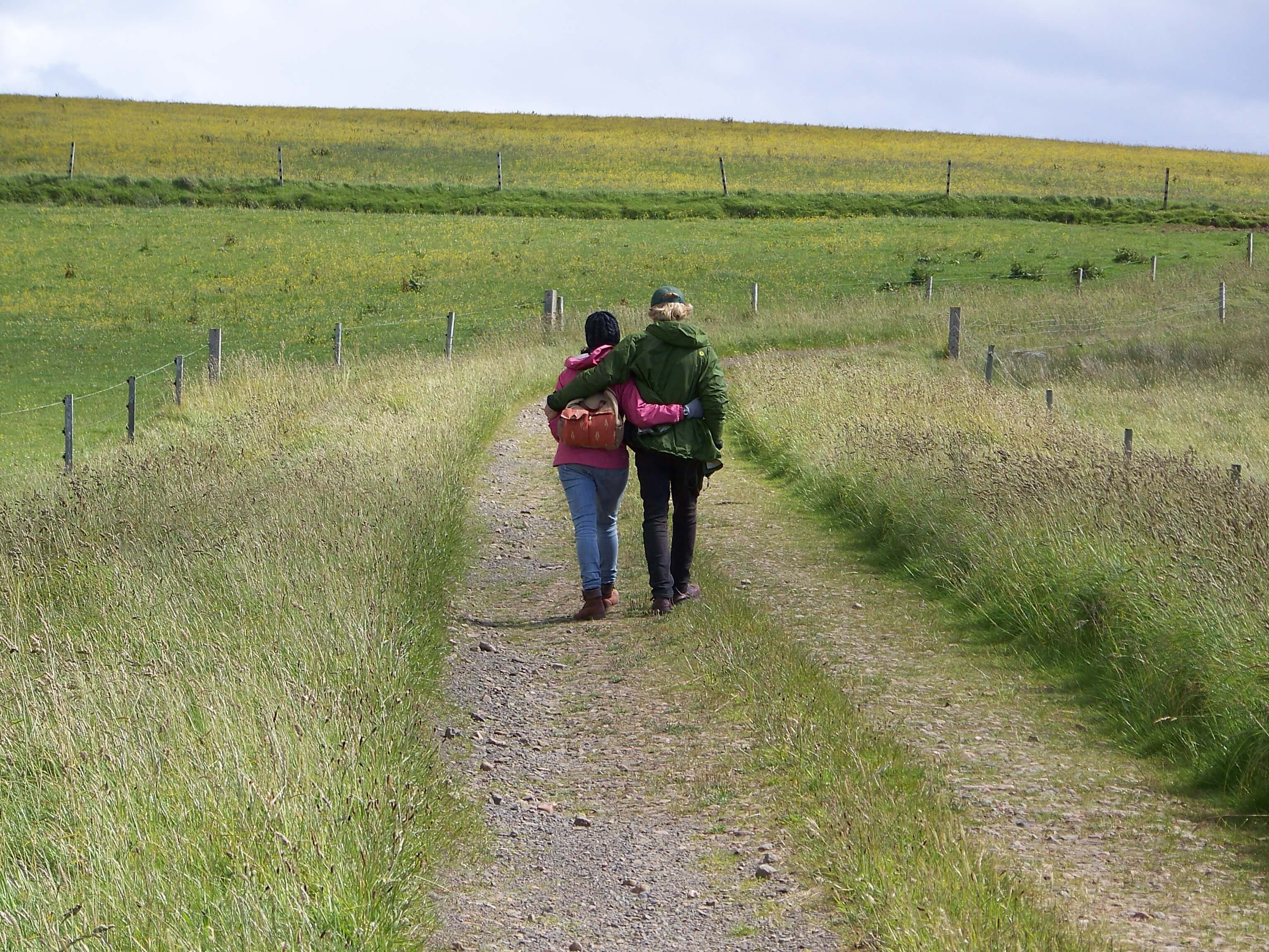 Daughter Bridgett and her Andrew Walk around an Orkney island