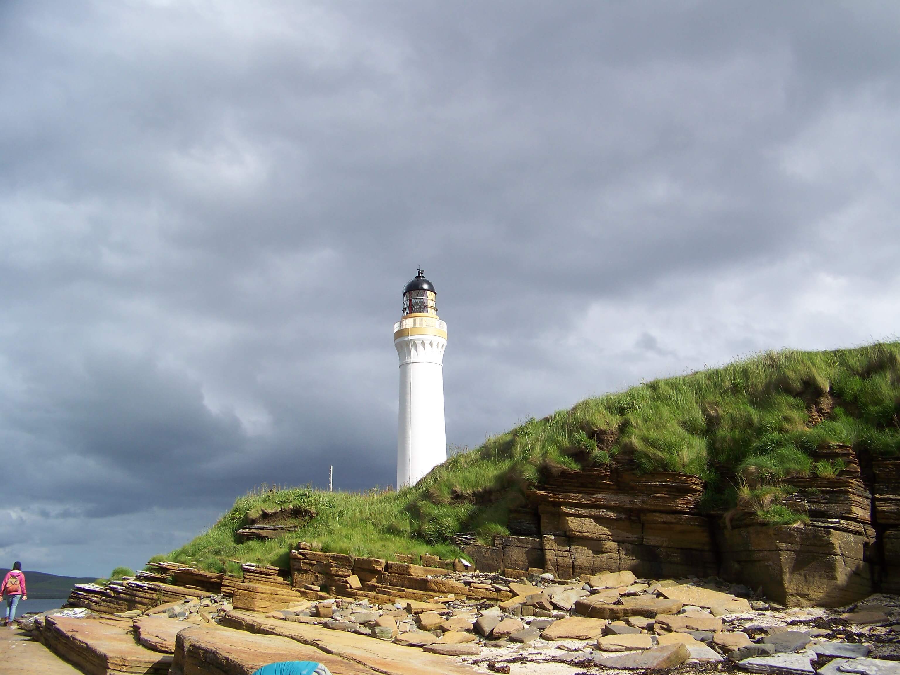 On the beach below Hoy High lighthouse Hoy Sound High lighthouse, Orkney
