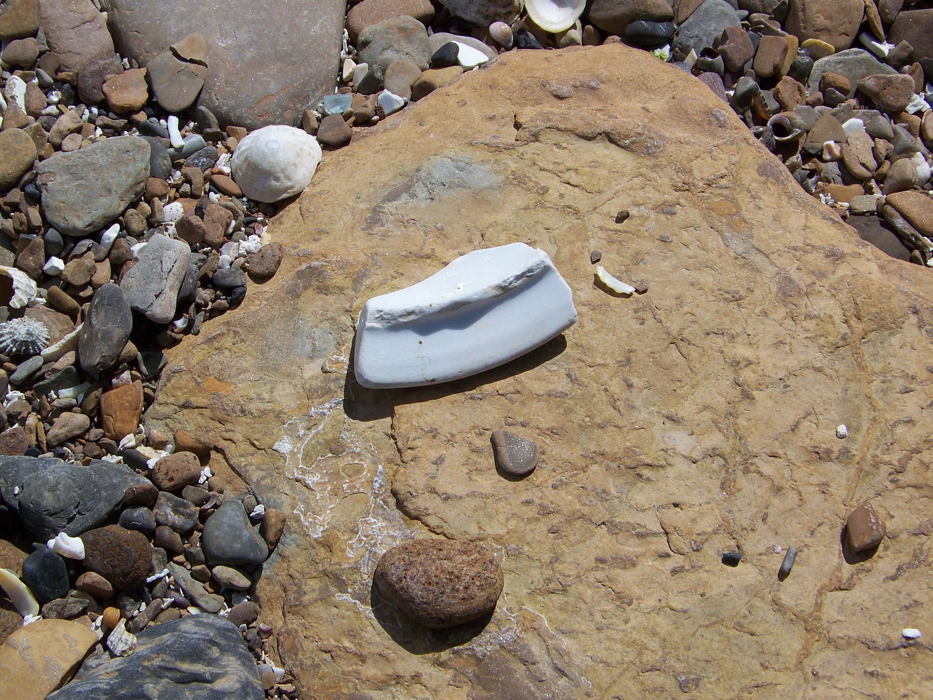 Bit of pottery washed ashore Pottery found on an Orkney beach