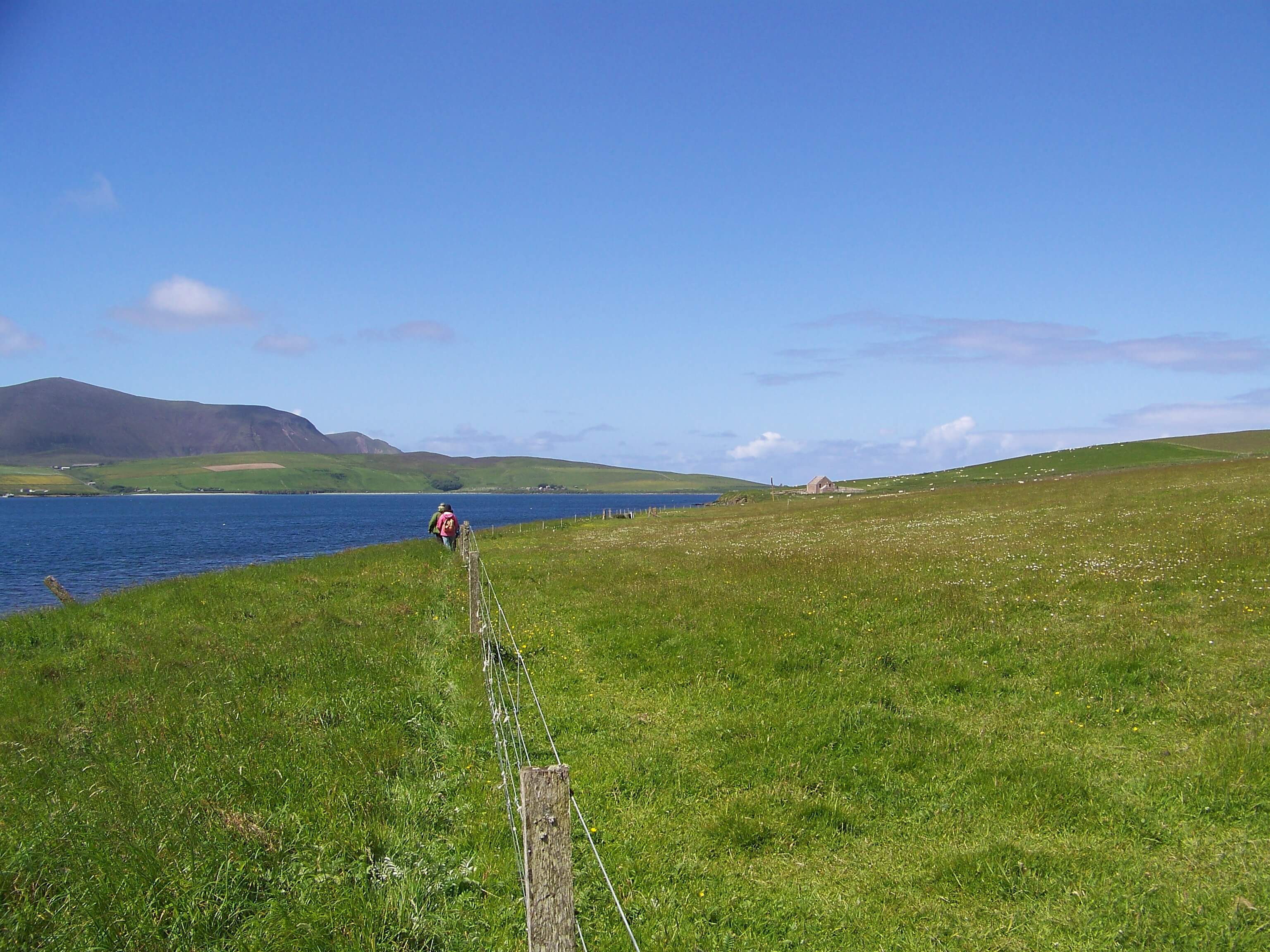 You never get tired of views like this Walking around an Orkney island