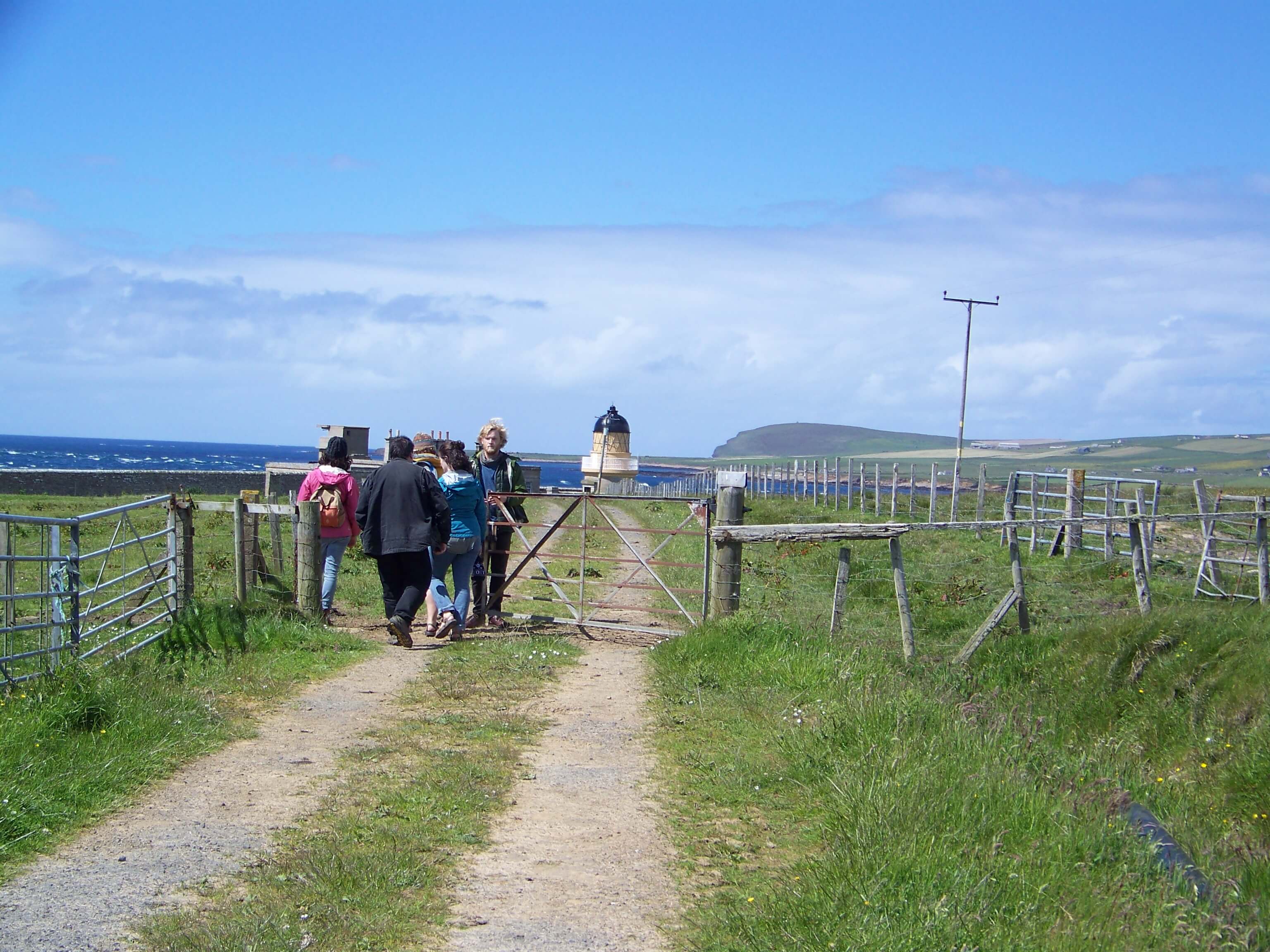 On our way to Hoy Low lighthouse Walking to Hoy Sound Low lighthouse, Orkney