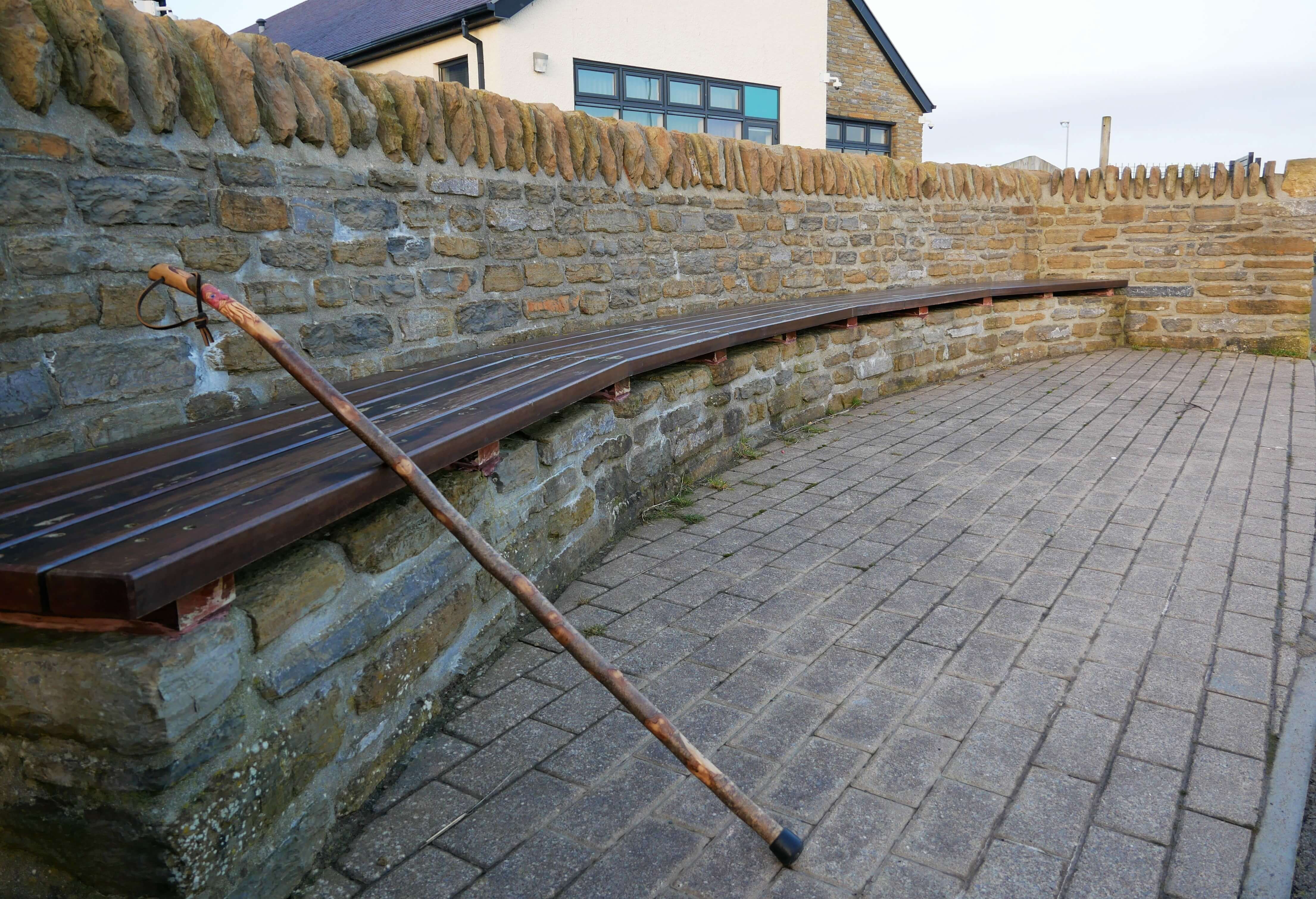 A bench in Stromness, Orkney, Scotland, UK