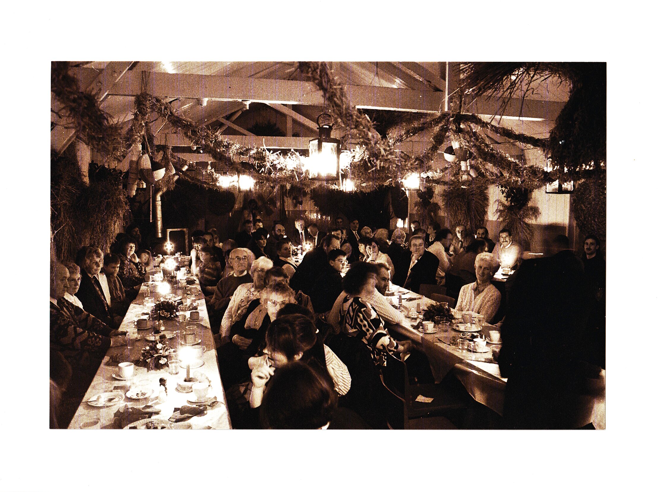 A gathering of islanders at the Old Memorial Hall, North Ronaldsay, circa 1990, Orkney Islands, Scotland A gathering of islanders at the Old Memorial Hall, North Ronaldsay, circa 1990, Orkney Islands, Scotland