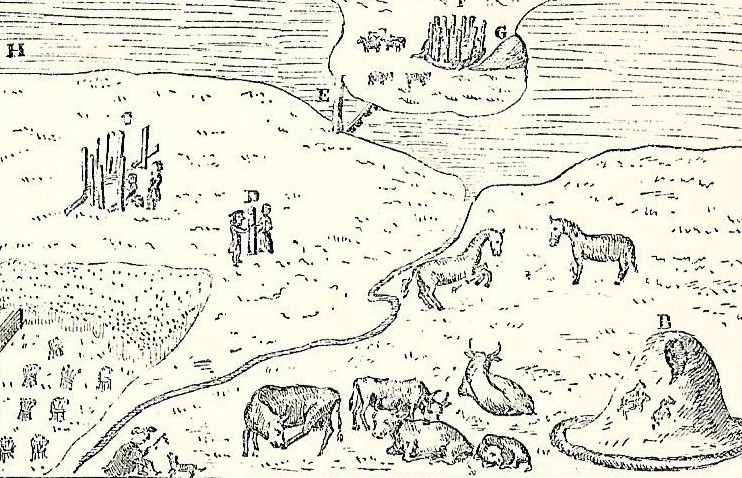 Old illustration of the standing stones of Stenness, Orkney Islands, Scotland. Orkneyology.com Old illustration of the standing stones of Stenness, Orkney Islands, Scotland. Orkneyology.com