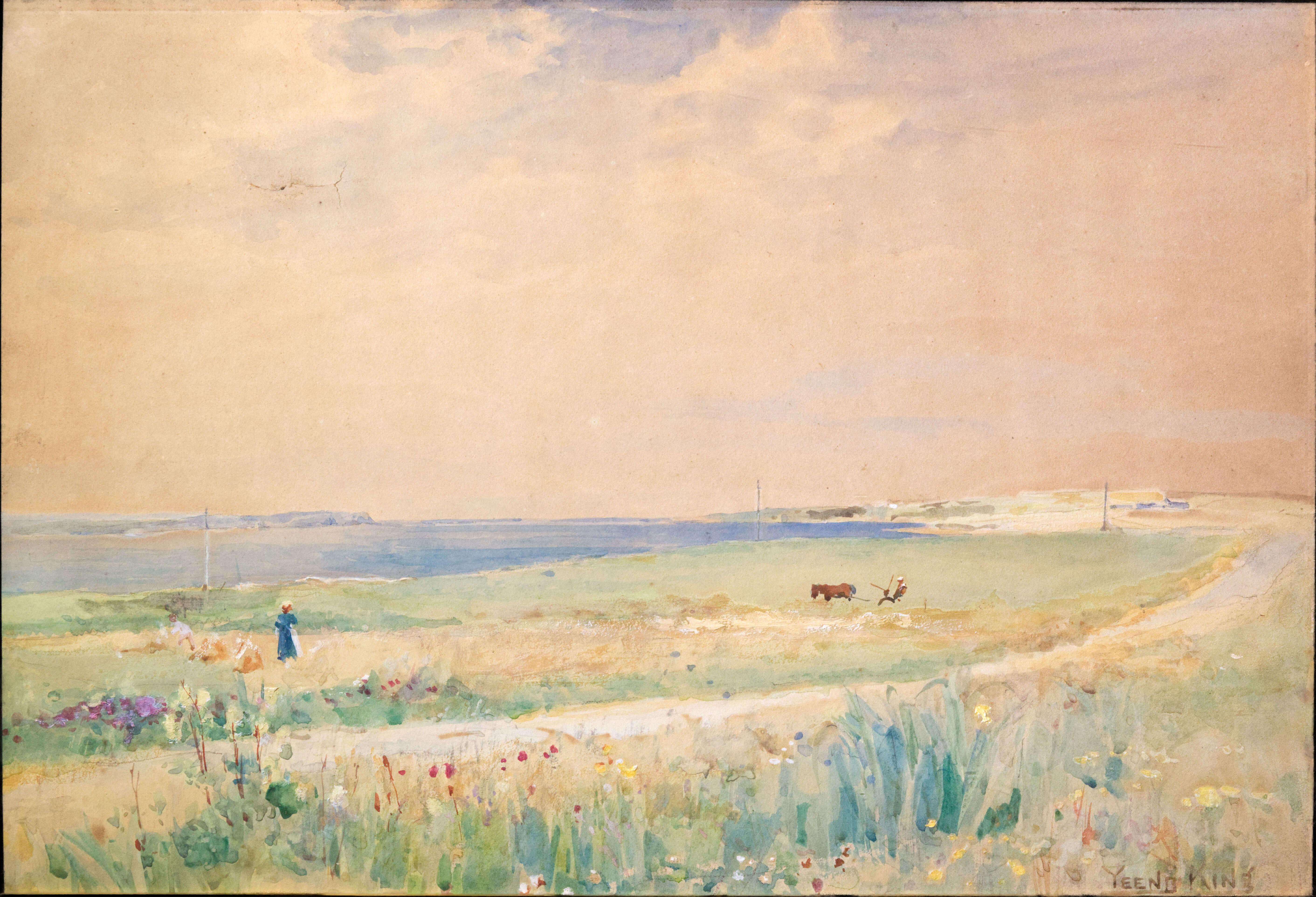 Inganess Bay painting, Orkney Museum, Kirkwall, Orkney Islands.