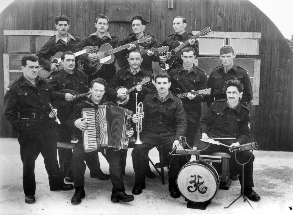 POW camp band Camp life on Lamb's Holm for Italian POWs in the Orkney Islands, Scotland. www.Orkneyology.com