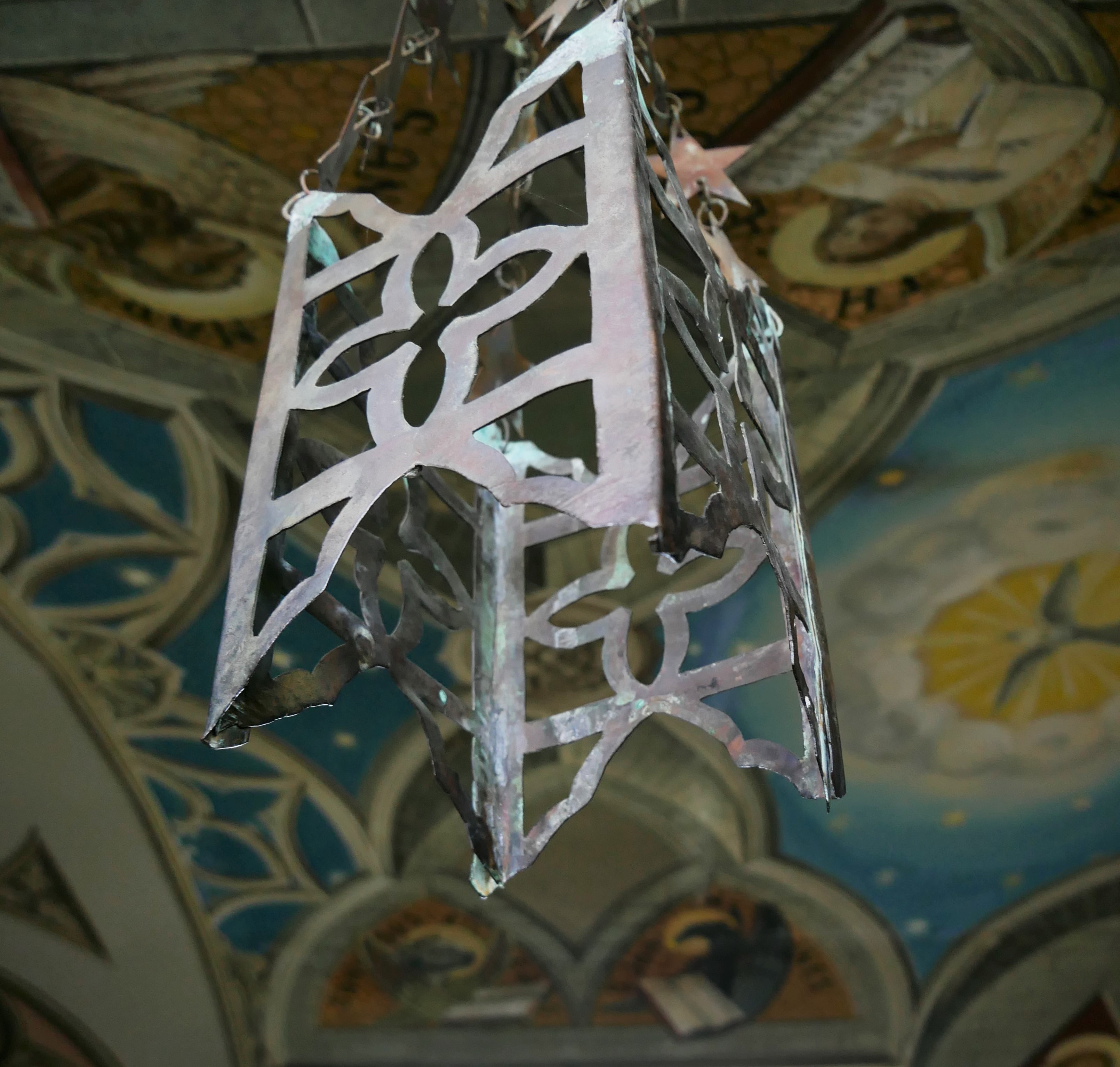 This beautiful lantern was once a bully beef tin! The chapel at Lamb Holm, Orkney Islands, Scotland. Built by Italian POWs in WWII. www.Orkneyology.com