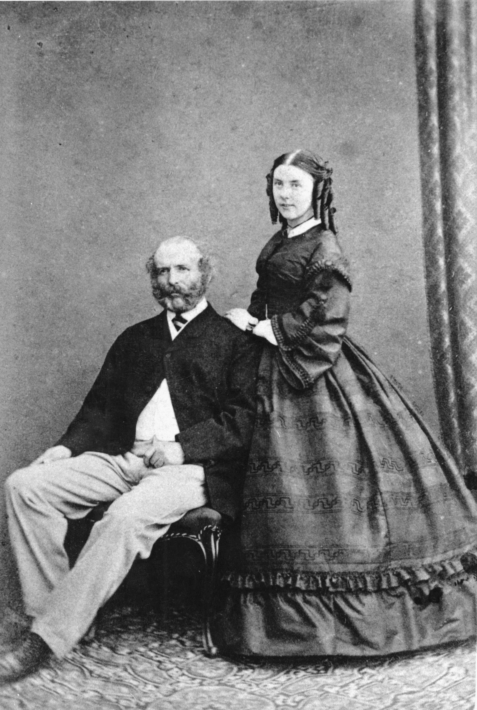 John and his loving wife, Kate Orkney man, Arctic explorer John Rae with his wife, Kate Rae