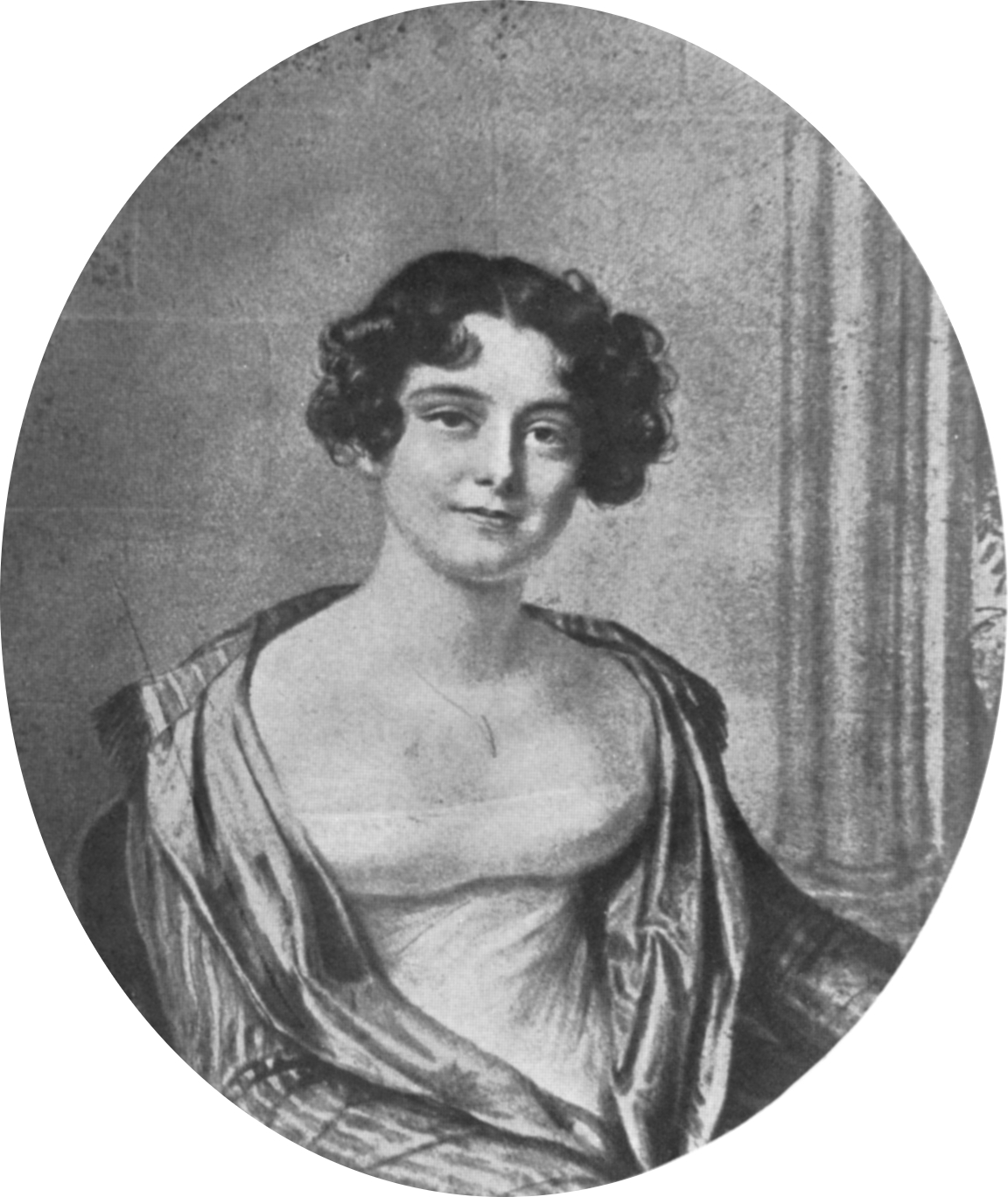 Lady Jane Franklin at the age of 24. She looks so sweet, doesn't she? Portrait of Lady Jane Franklin at 24