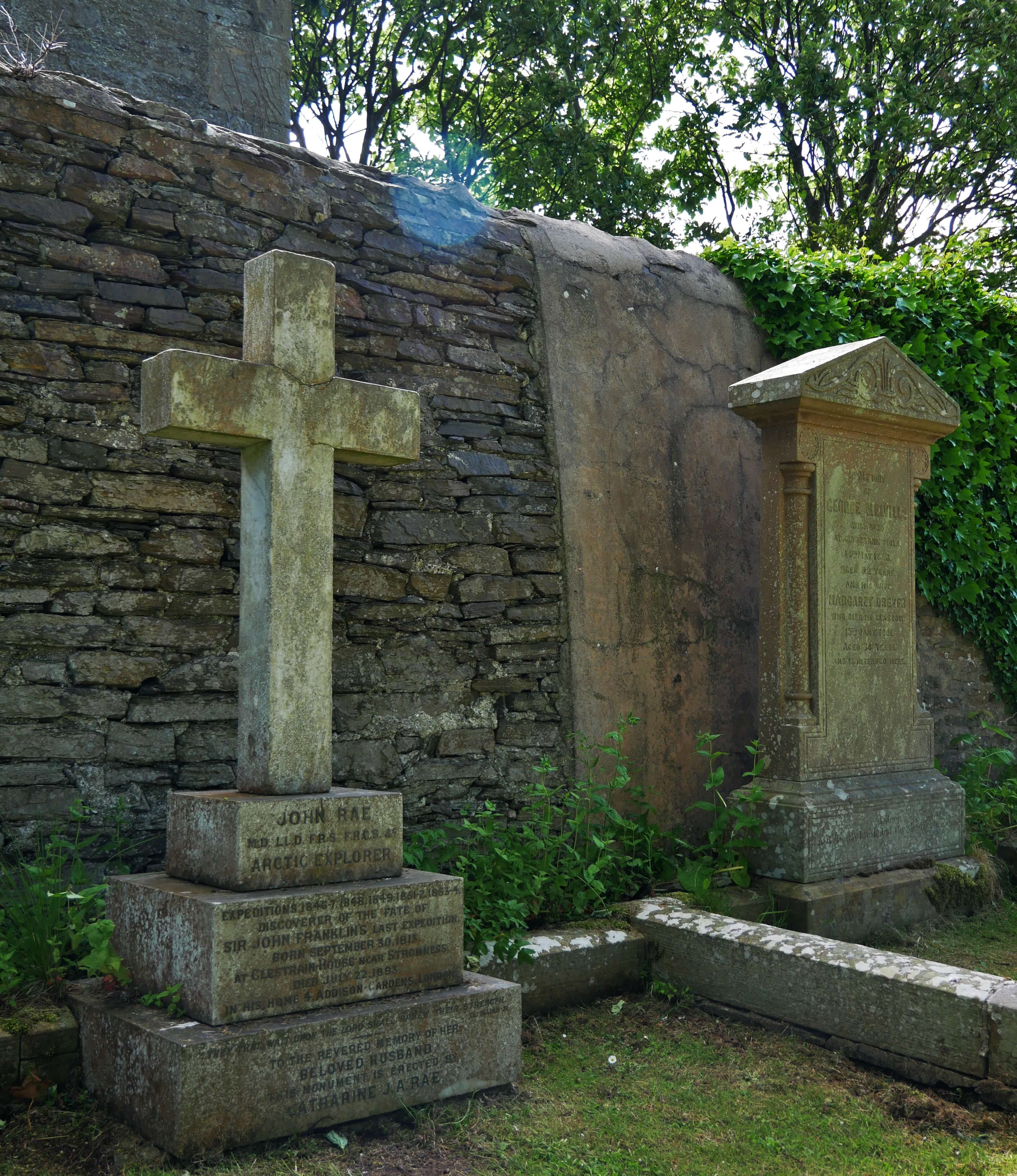 John Rae rests in Orkney Rae's grave, St Magnus Cathedral, Kirkwall, Orkney Islands, Scotlands, UK