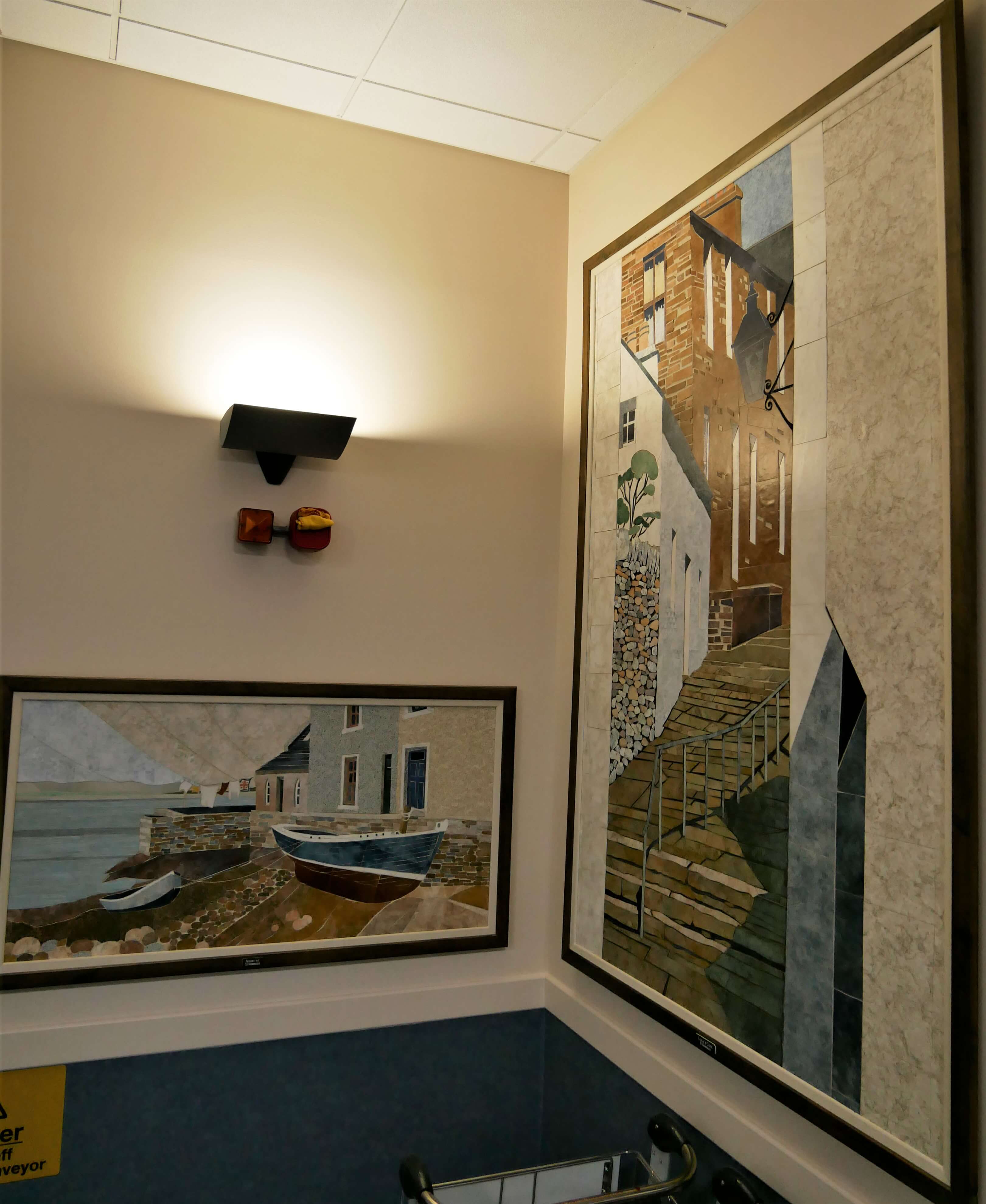 One of the gorgeous mosaics gracing the Kirkwall terminal, by artist Sheila Scott. Orkney, Scotland. www.orkneyology.com