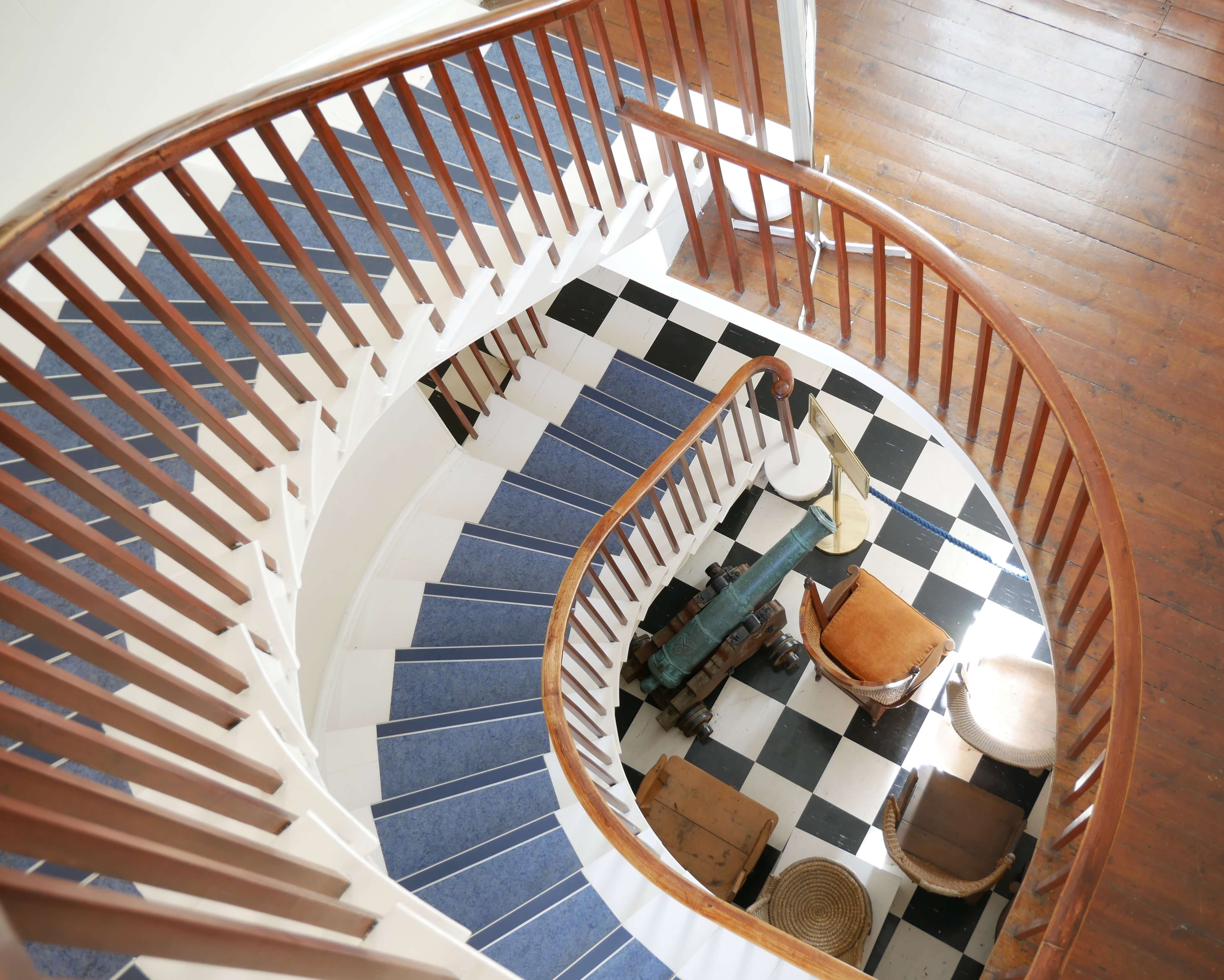 Gorgeous winding staircase in the Orkney Museum, Kirkwall, Orkney Islands, UK