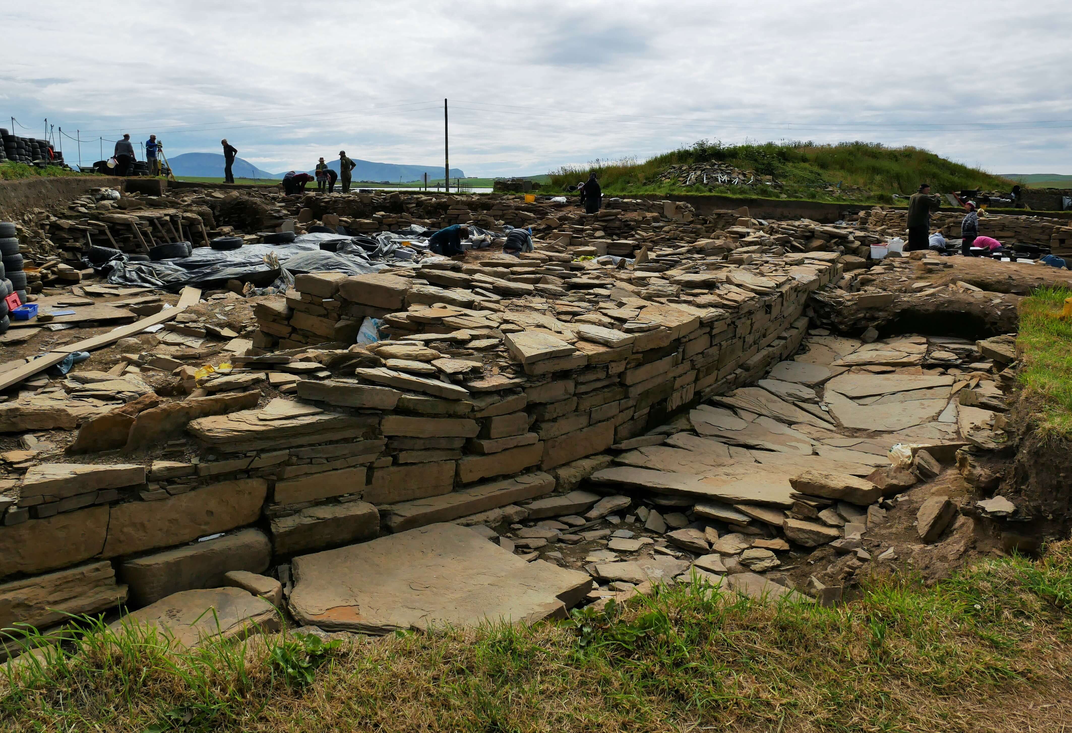 Ness of Brodgar dig Archaeological dig at the Ness of Brodgar, Orkney Islands, Scotland, UK. www.orkneyology.com