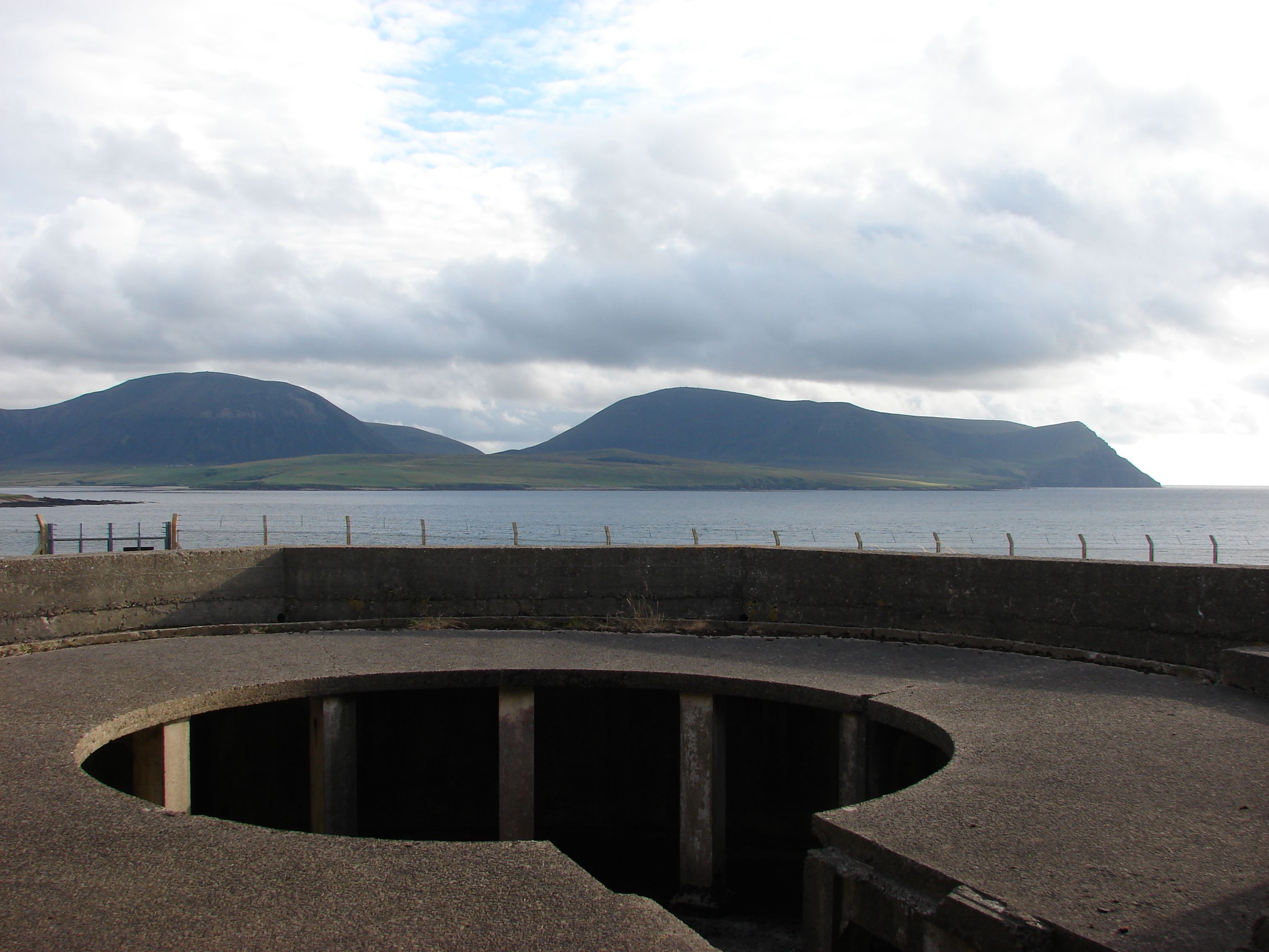 Looking across to Hoy Ness Battery, Stromness, Orkney Islands, Scotland. More about WWII Orkney Islands at www.Orkneyology.com