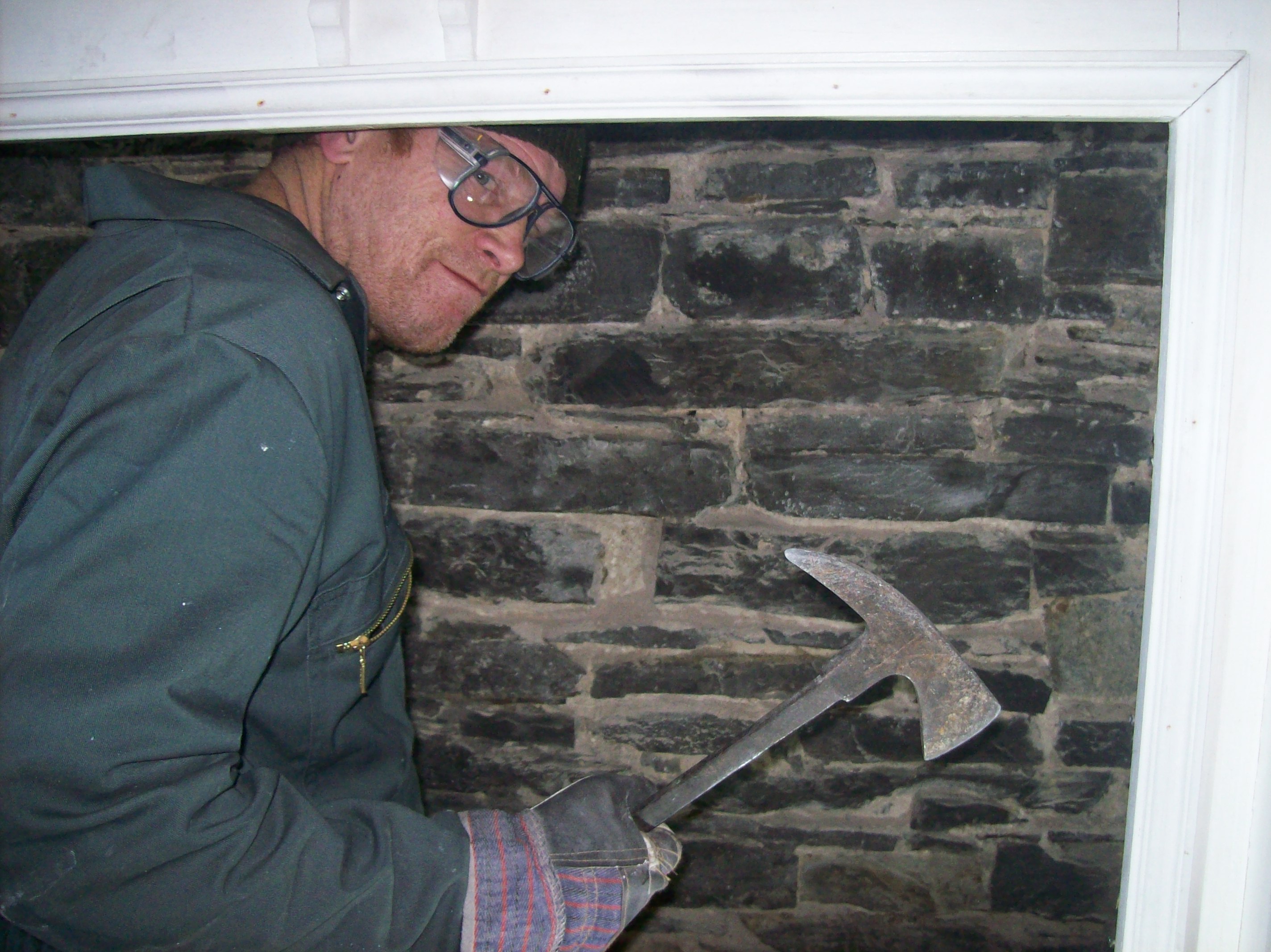 Antony destroying things Work progressing on the Orkney Islands, Scotland - the historic Highland Park mansion in Kirkwall, Orkney, now a gorgeous bed and breakfast. www.Orkneyology.com