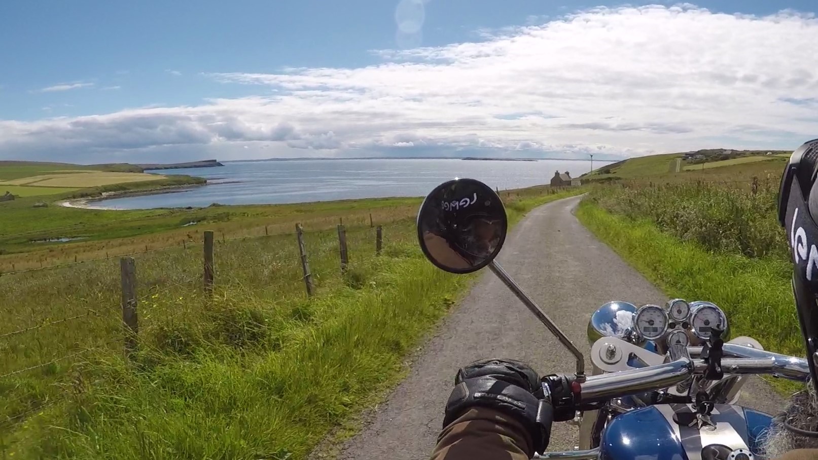 Island time with John John Foster's Trike Tours, taking a guest for a Scottish island tour. Orkneyology.com