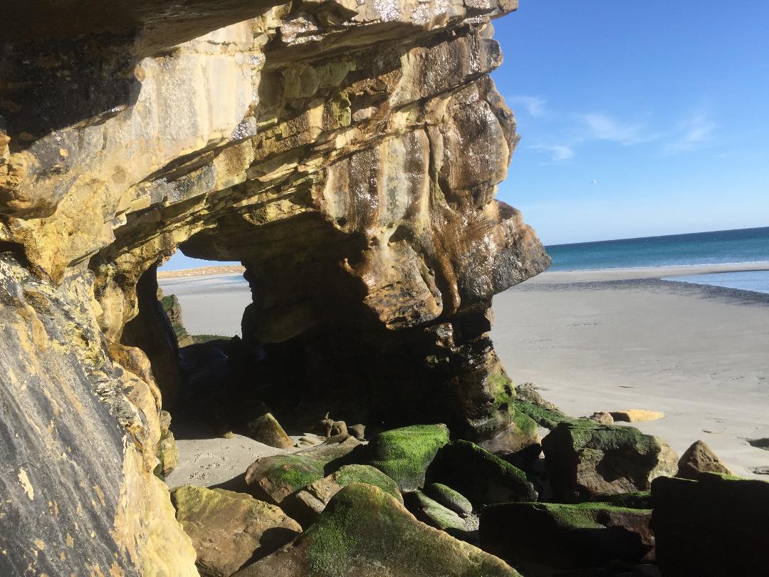 Doun Helzie near Ayre Rock Hostel and Campsite, Sanday, Orkney Islands, Scotland. More on www.Orkneyology.com.