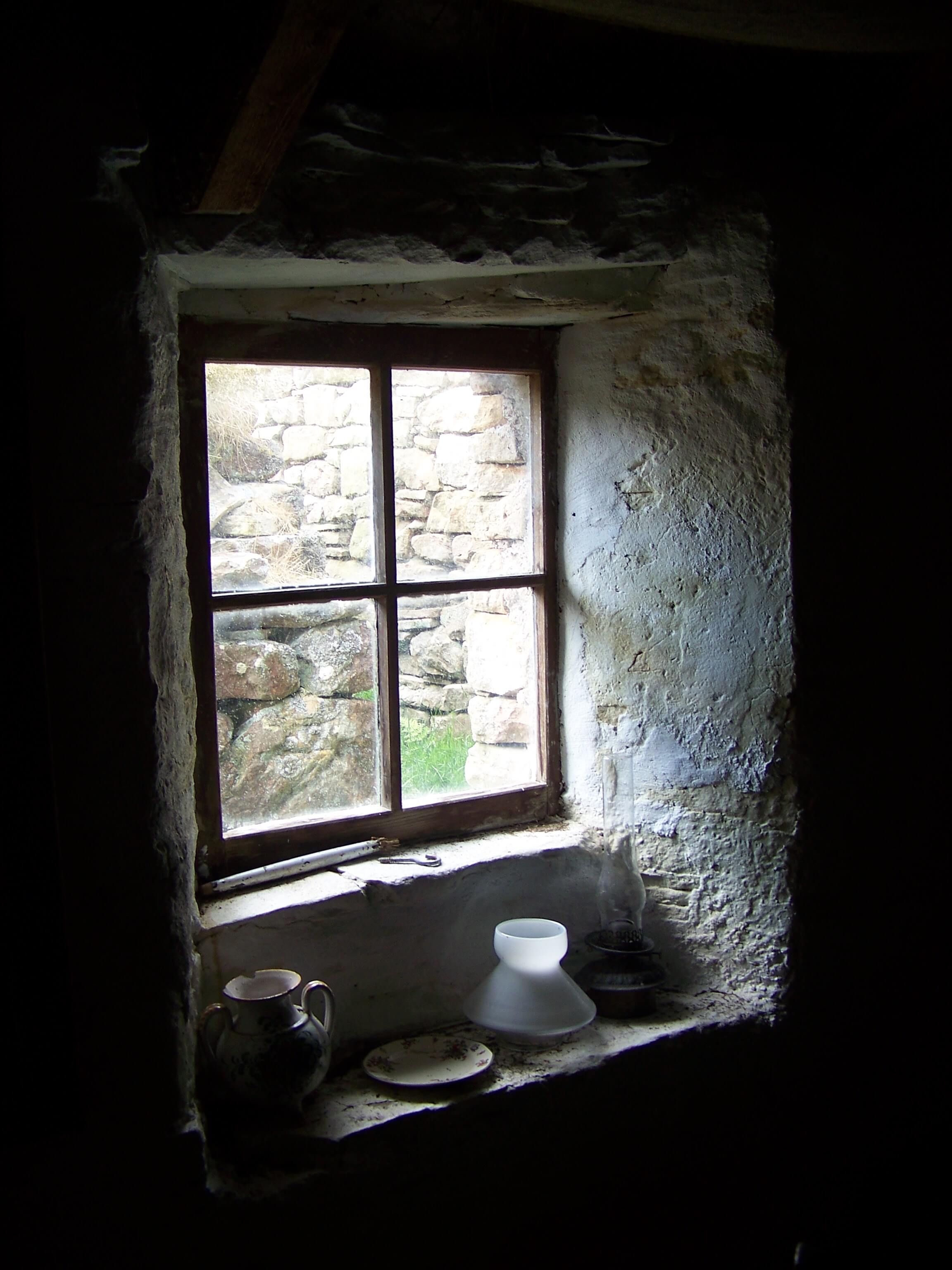 Window in the Craa's Nest Museum, Hoy, Orkney