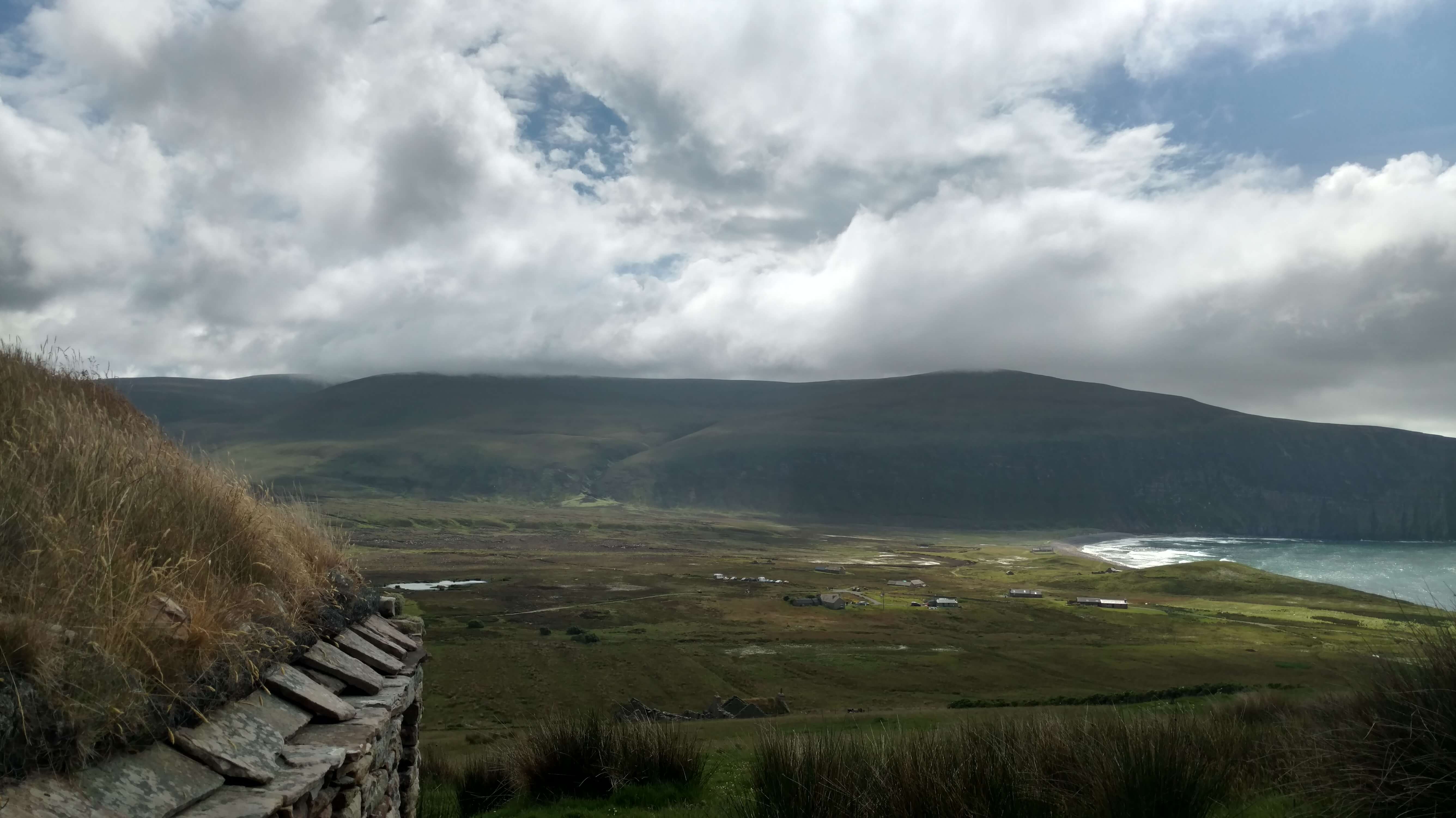 Spectacular view of the bay from Old Man of Hoy walking path.