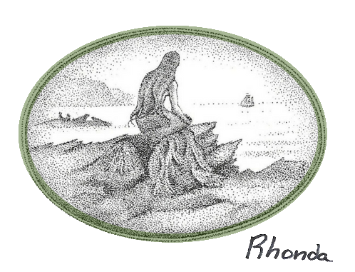 Bryce Wilson's illustration from Tom Muir's book of Orcadian folk lore, The Nermaid Bride, Orkney Islands, Scotland, UK