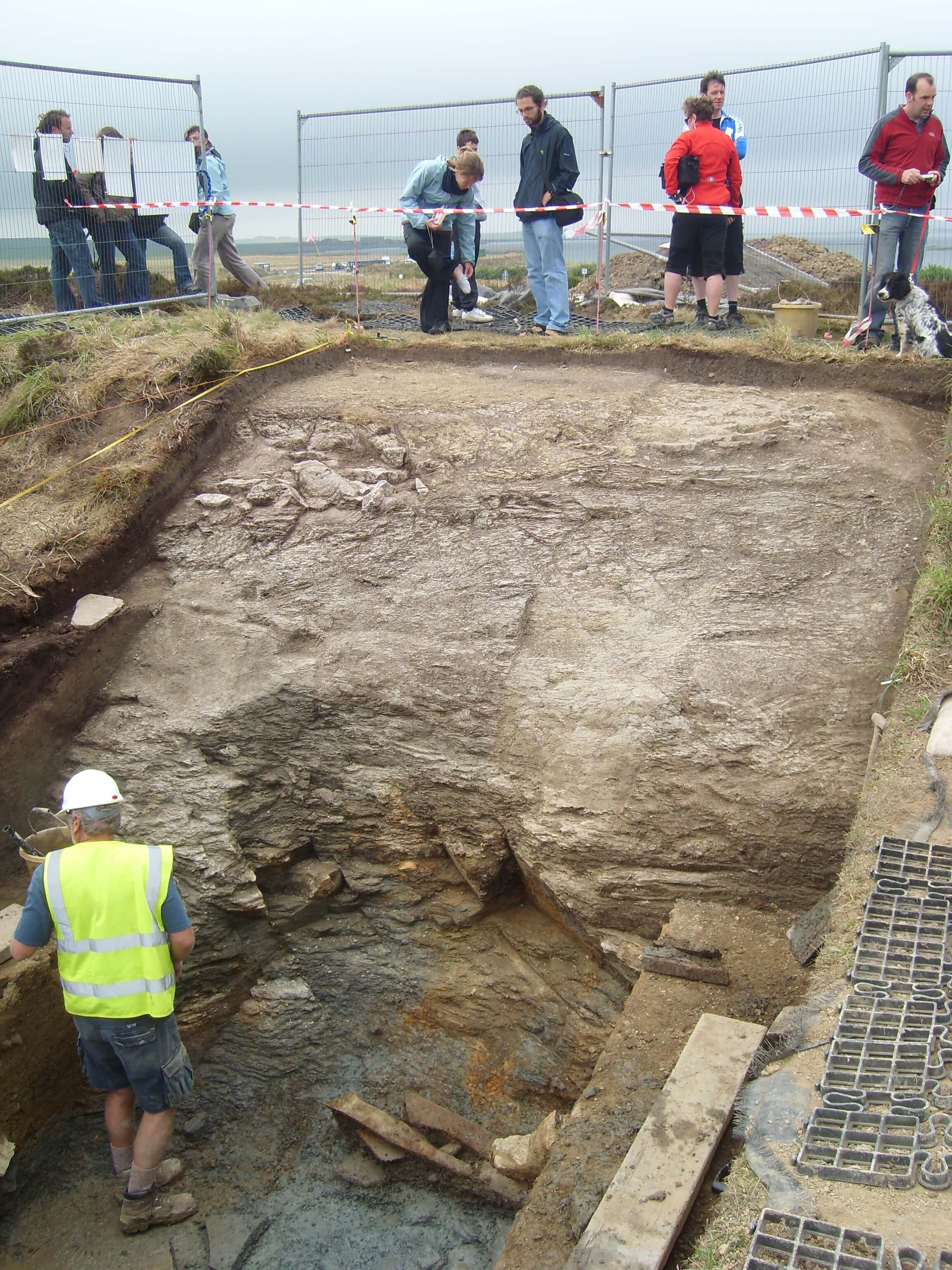 Ring of Brodgar dig At Vestrafiold< Orkney Islands, Scotland where Neolithic builders quarried stone for the standing stones at Brodgar. www.Orkneyology.com