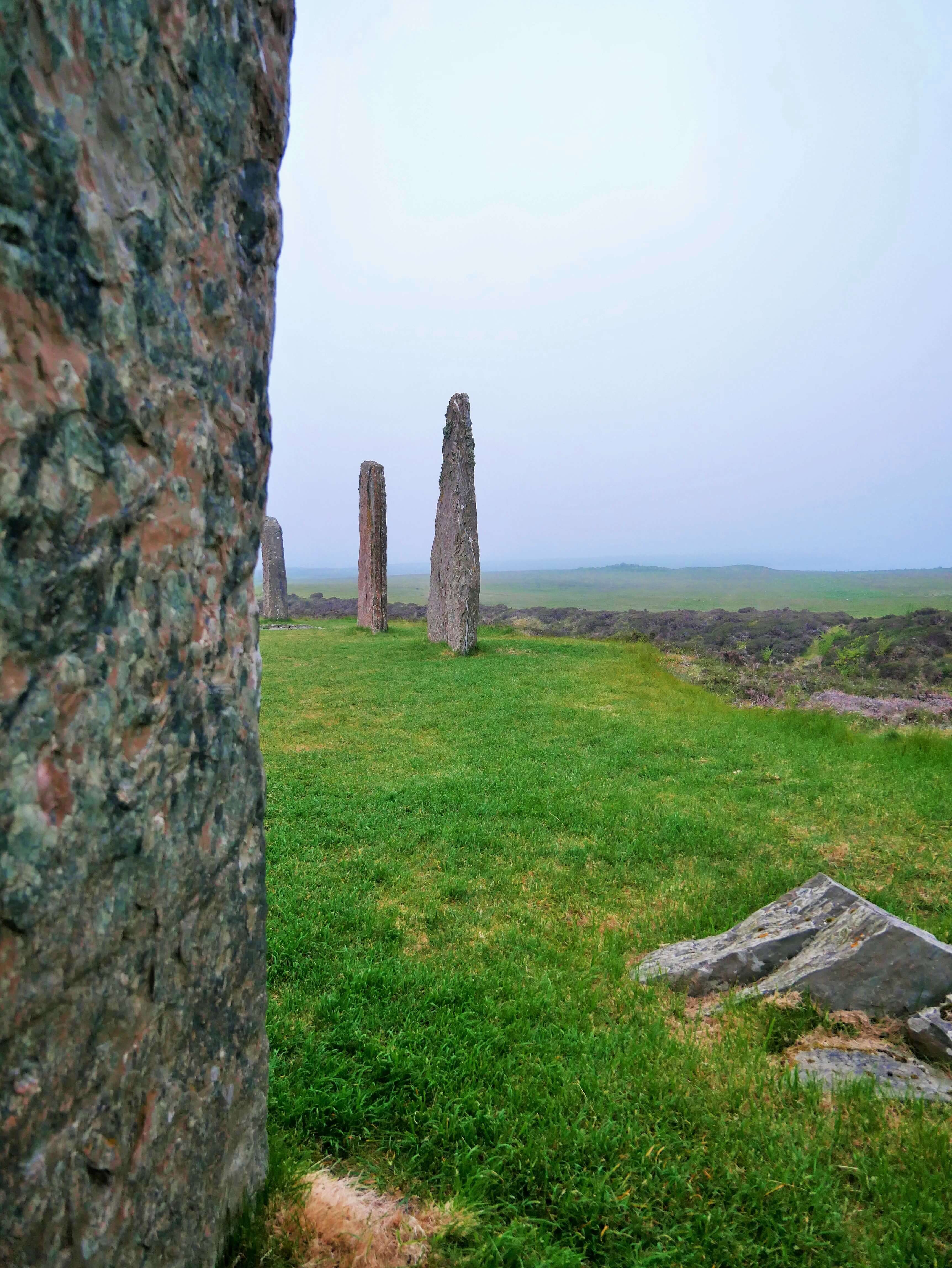 Stone circle at Brodgar - older than Stonehenge.  Orkney Islands, Scotland, UK. www.orkneyology.com