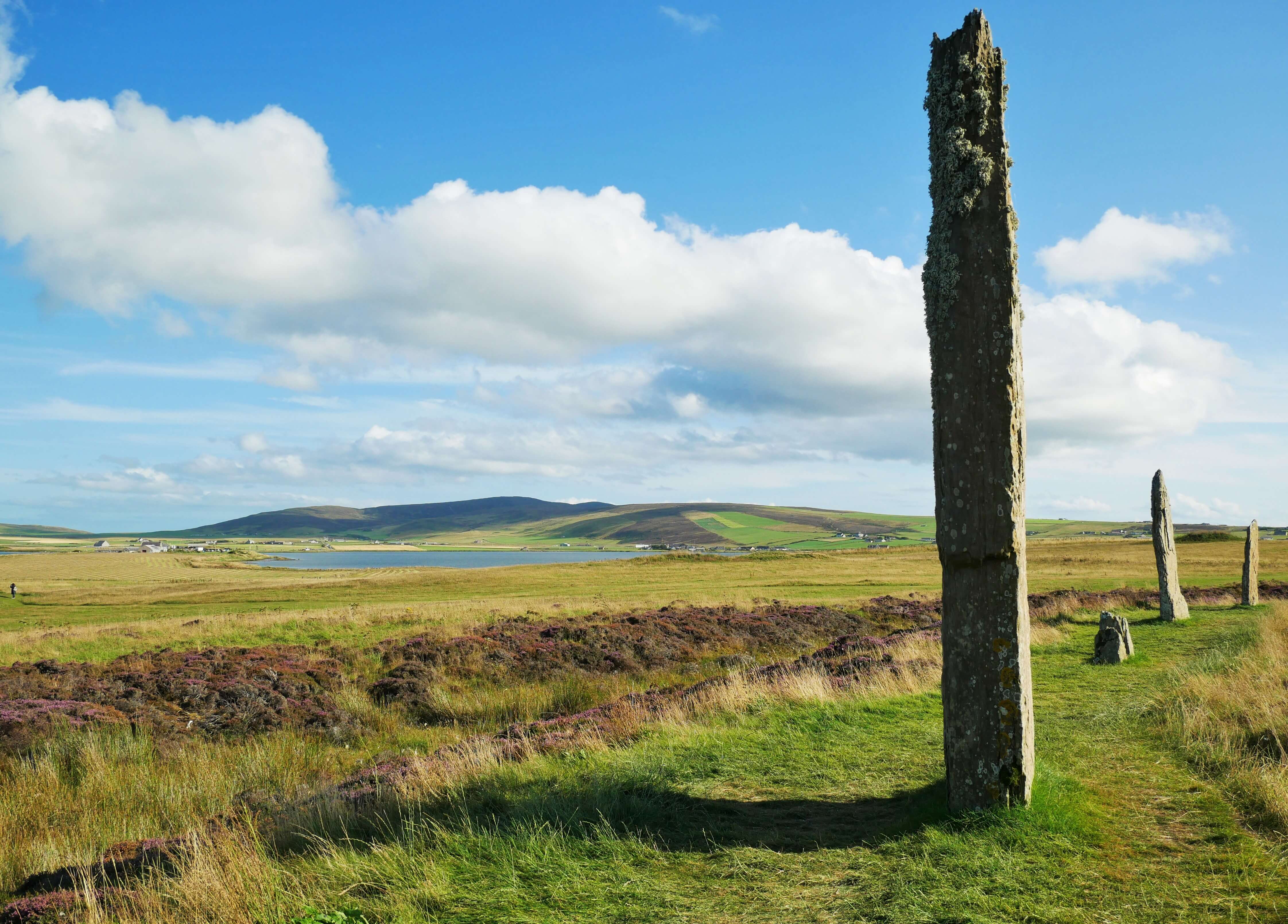 Inspiring location Inspiring view at Orkney's famous standing stones at Brodgar.  Orkney Islands, Scotland, UK. www.orkneyology.com