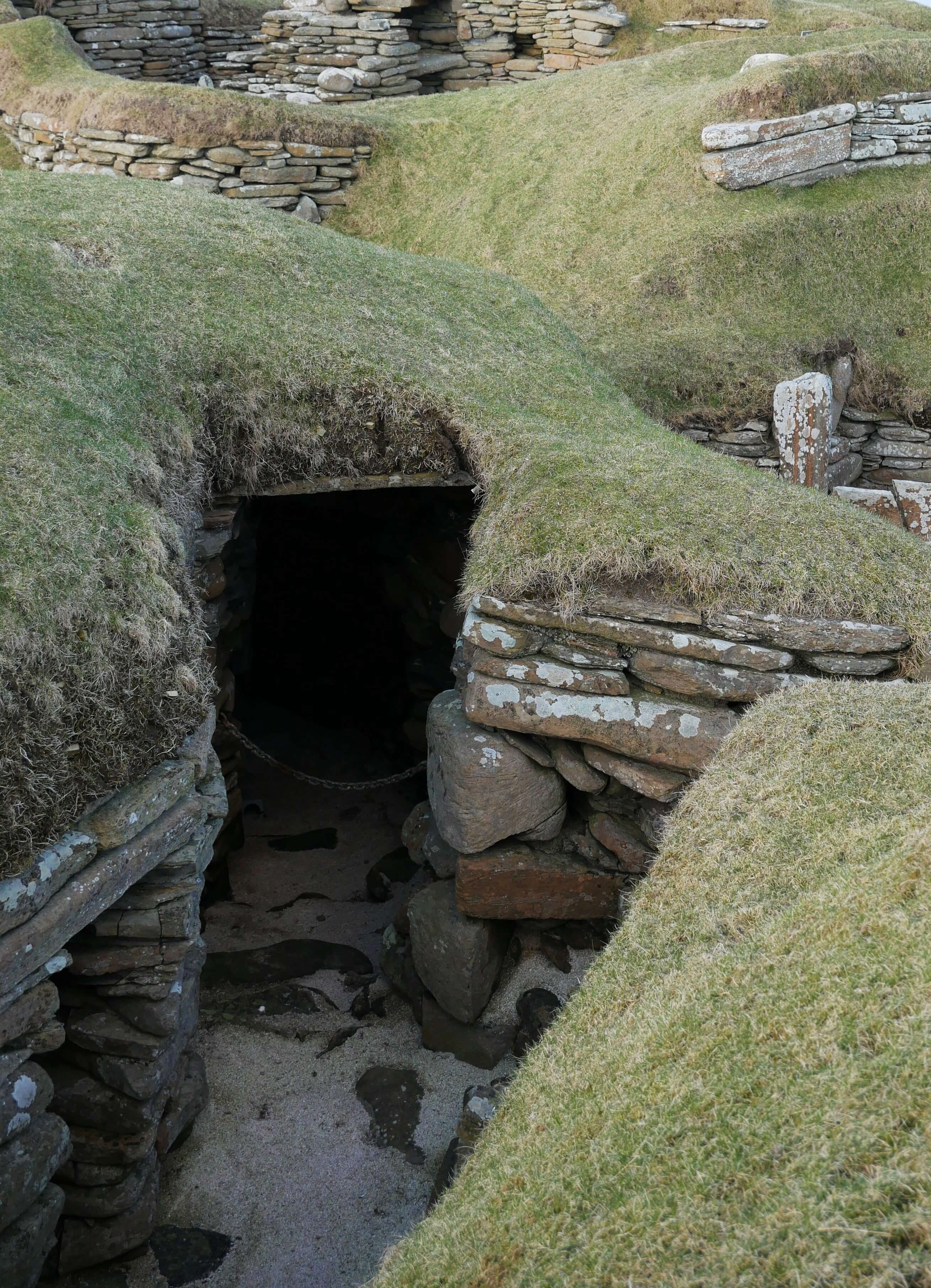 Doorway Doorway in the Neolithic village at Skaill Beach, Orkney Islands, Scotland. #Orkneyology.com