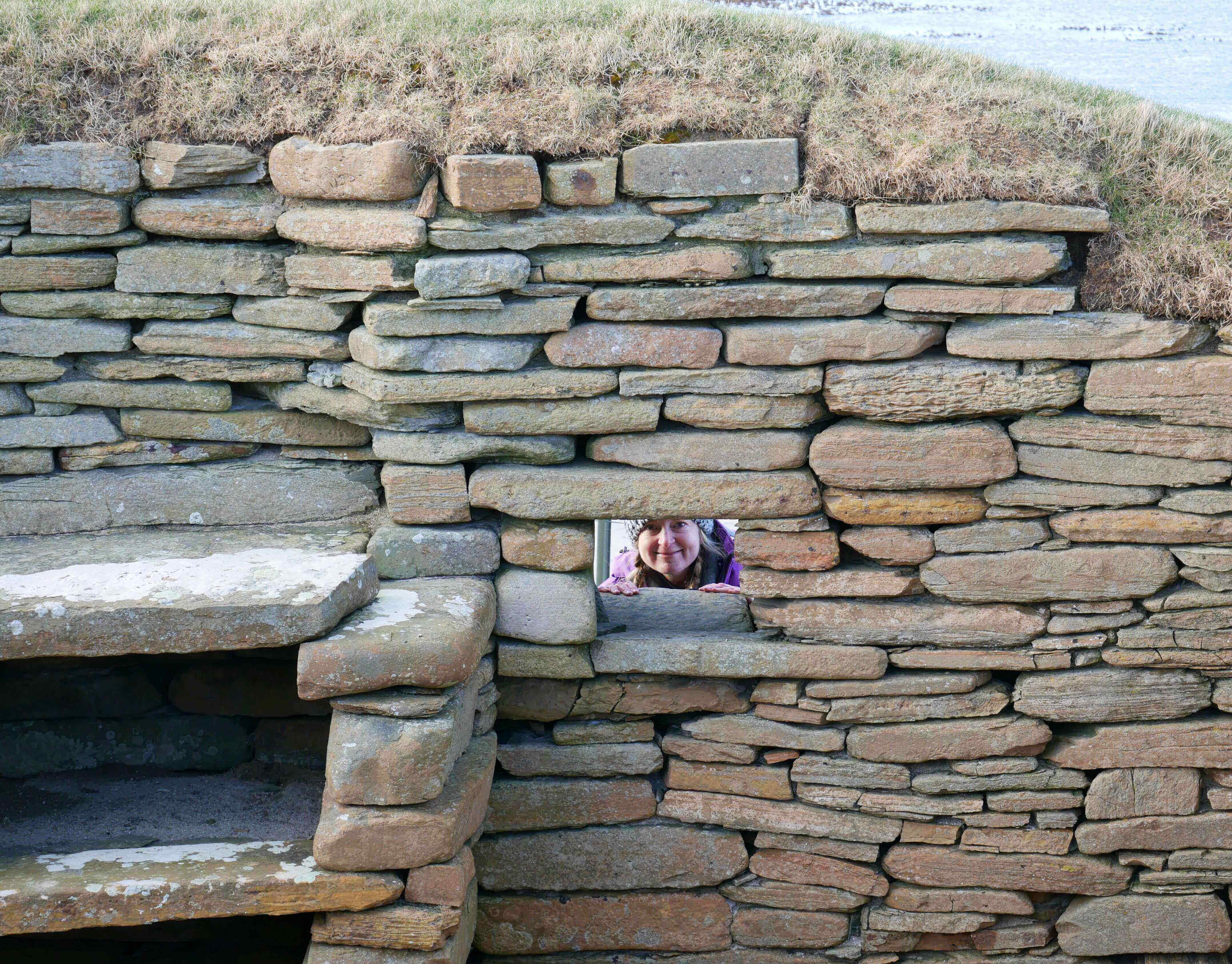 The playhouse window Neolithic Village found on Skaill Beach, Sandwick, Orkney Islands, Scotland, UK. #Orkneyology.com