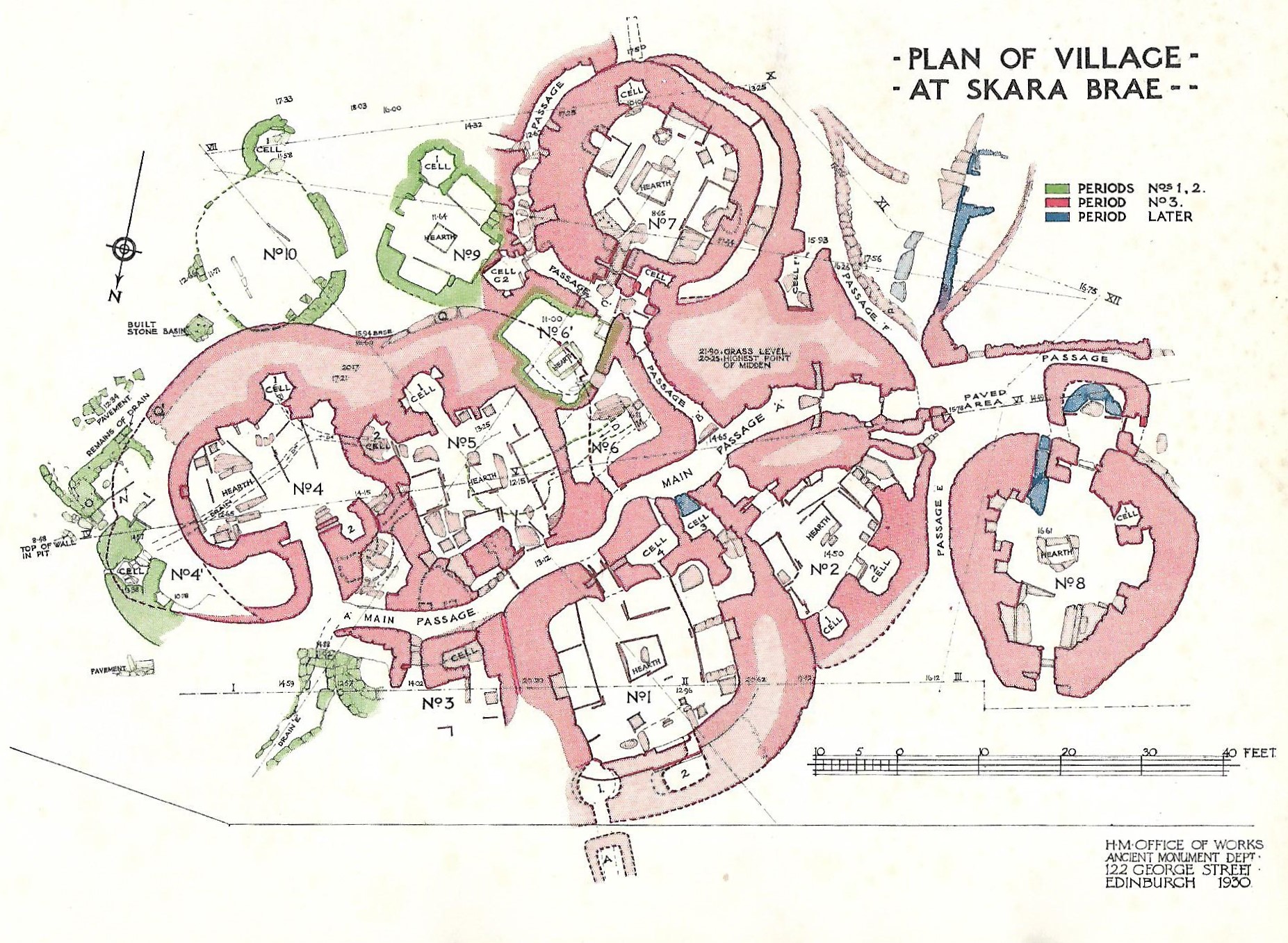 Map Of Skara Brae Skara Brae - Beautiful Neolithic Orkney Islands Village