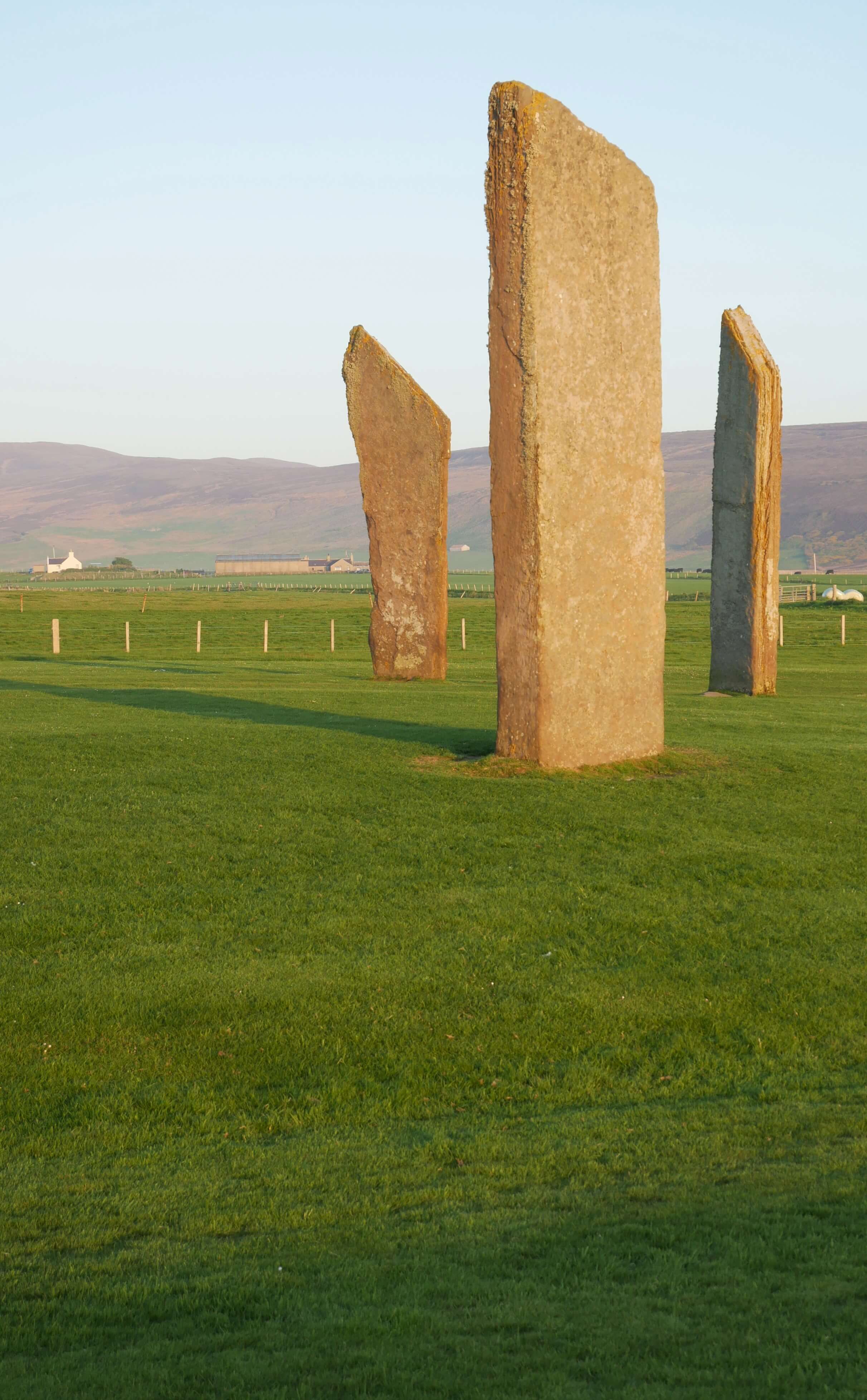 The Neolithic Stones of Stenness, older than Stonehenge. Orkney Islands, Scotland, UK. www.orkneyology.com