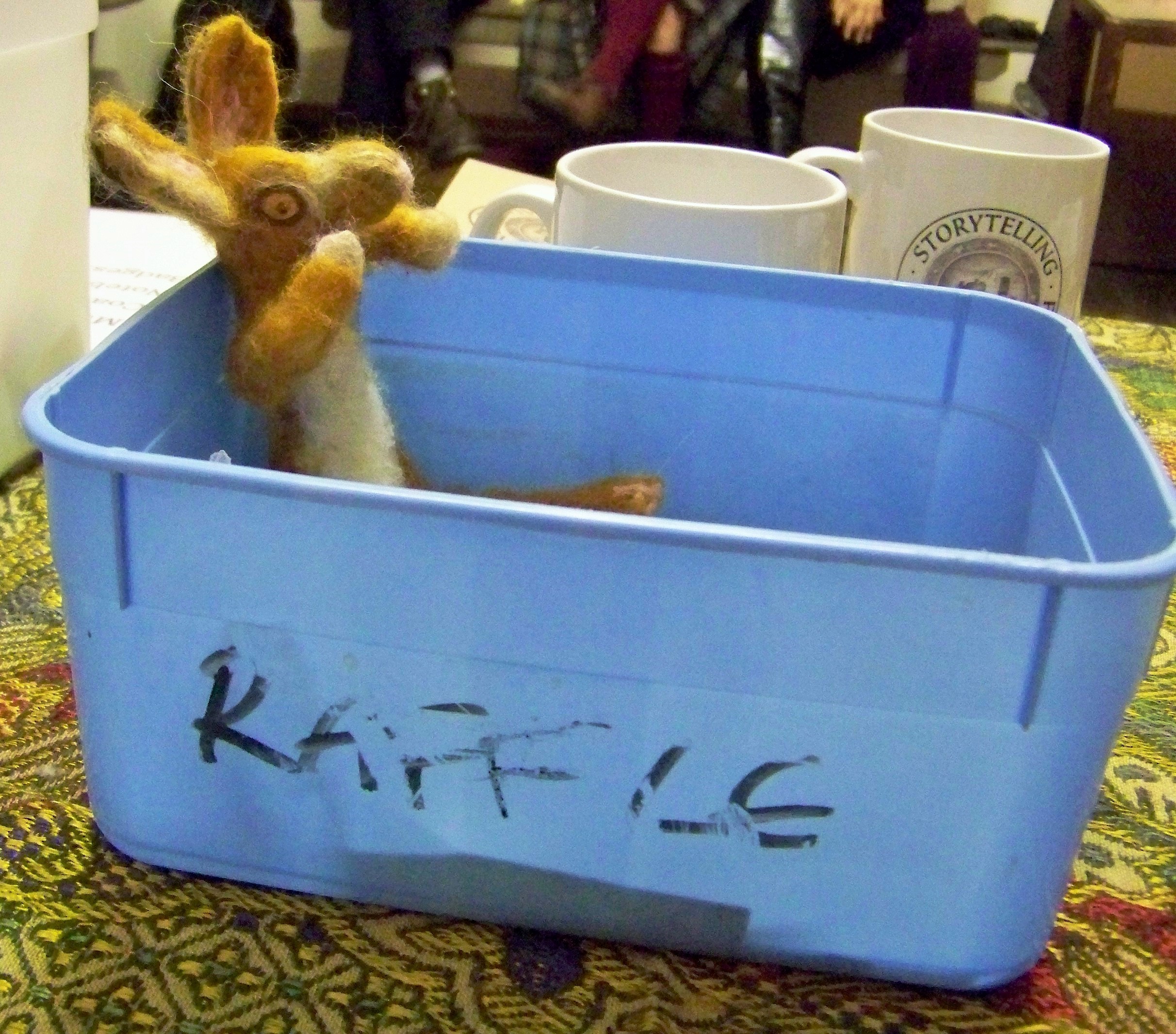 Raffle Hare The woolly mascot of Orkney's annual storytelling festival held in the Orkney Islands in October - Story Hare