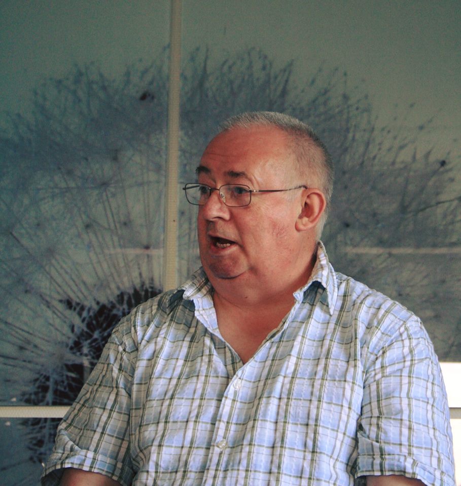 Lawrence Tulloch, storyteller and dear friend Shetland traditional storyteller, the late Lawrence Tulloch, often-time guest at the Orkney Storytelling Festival with native Orkney storyteller, Tom Muir.