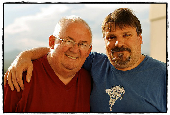Lawrence and Tom Scottish traditional storytellers: Lawrence Tulloch native of Shetland and Tom Muir, native of Orkney. Keeping Scotland's stories alive