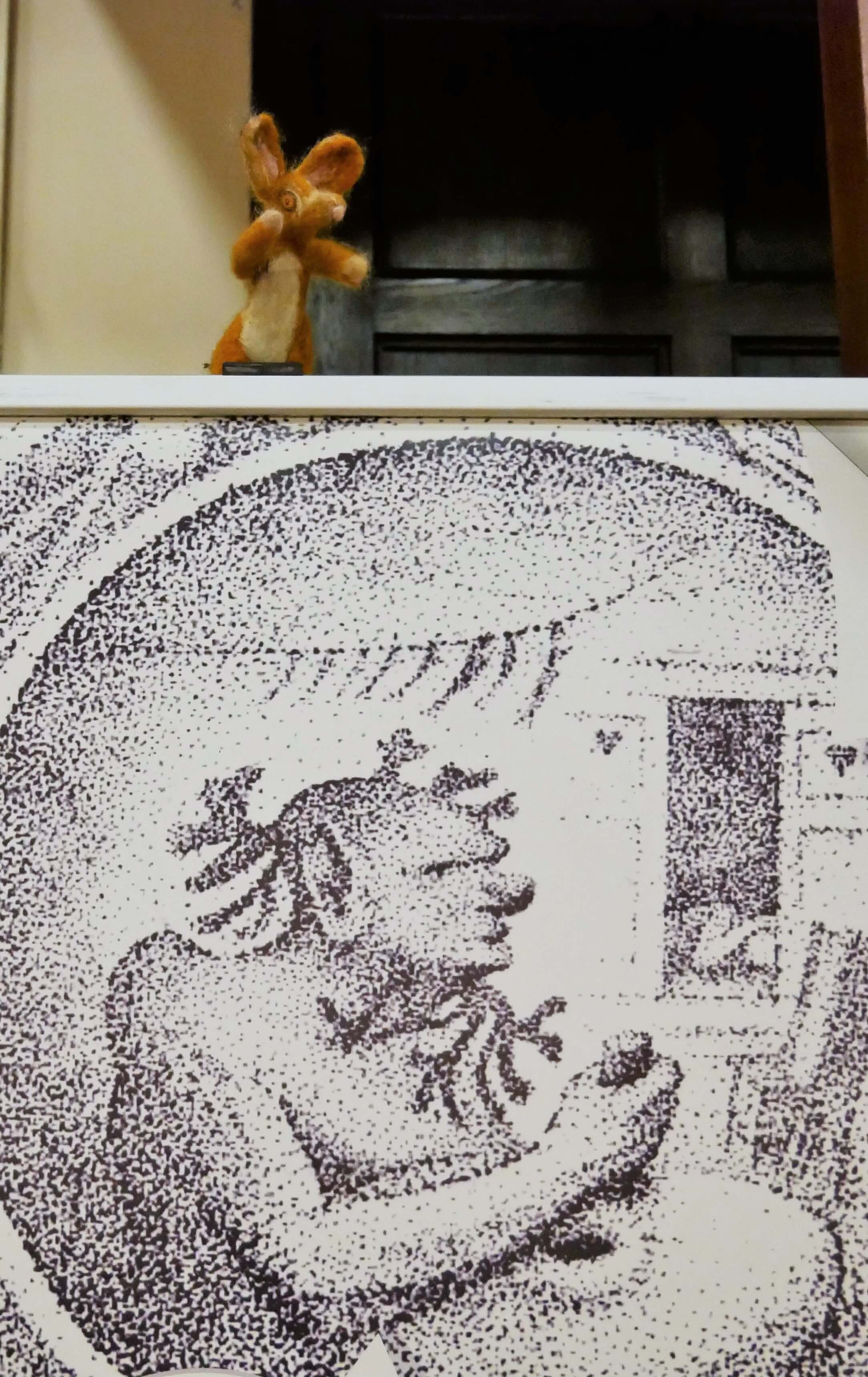 Broonie Hare The woolly mascot of Orkney's annual storytelling festival held in the Orkney Islands in October - Story Hare