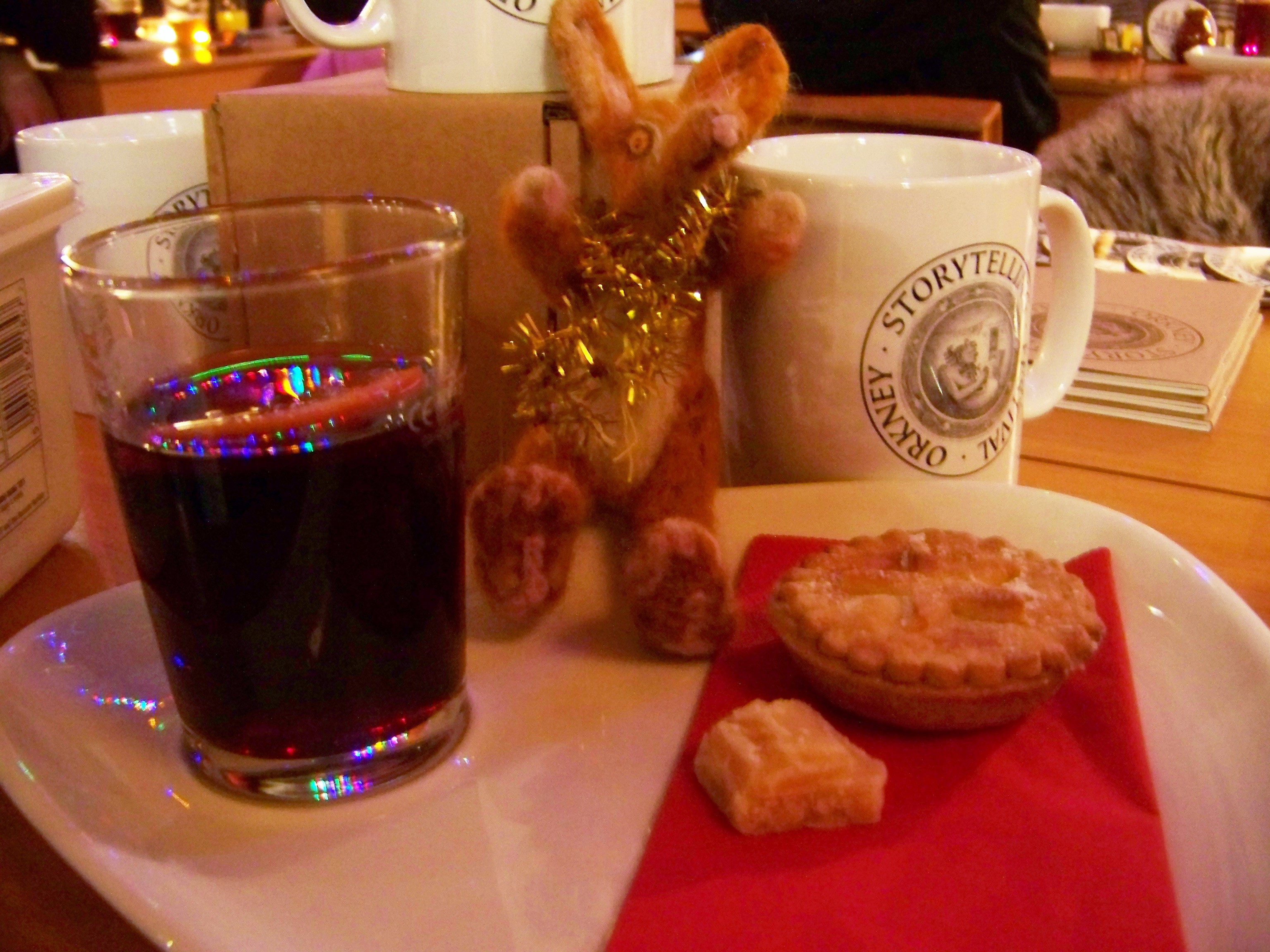 Christmas cheer Hare The woolly mascot of Orkney's annual storytelling festival held in the Orkney Islands in October - Story Hare