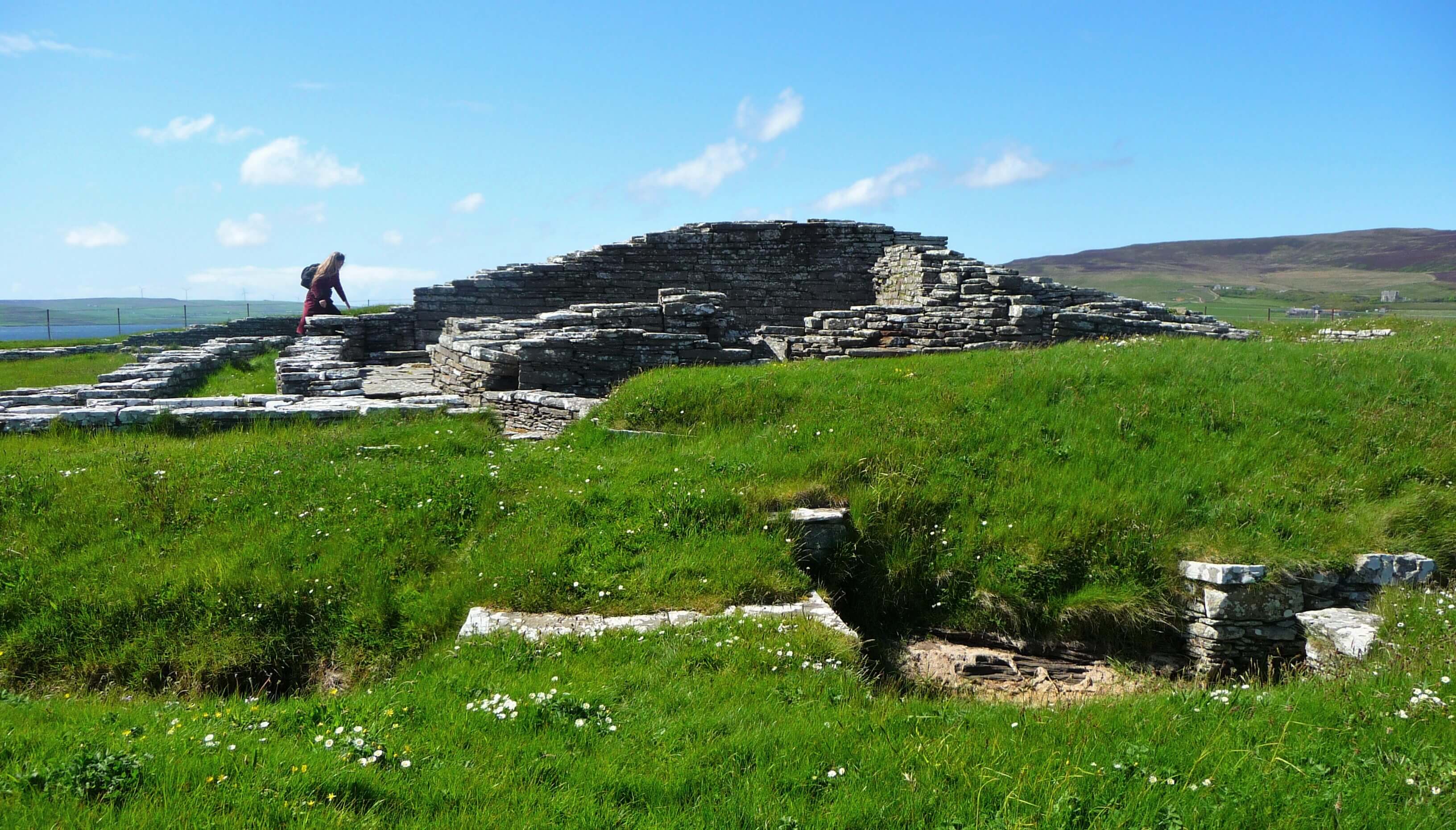 Cubbie Roo's Castle, Orkney island of Wyre, Scotland, UK