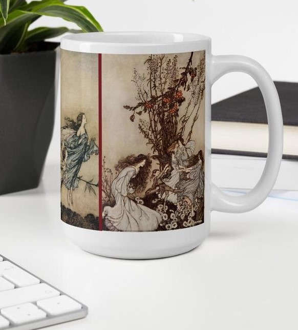 Arthur Rackham faeries mug in Orkneyology.com's Fairytale & Folklore collection