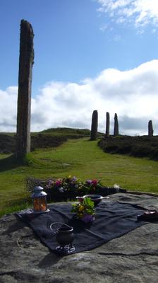 Waiting for the bride at the Ring of Brodgar